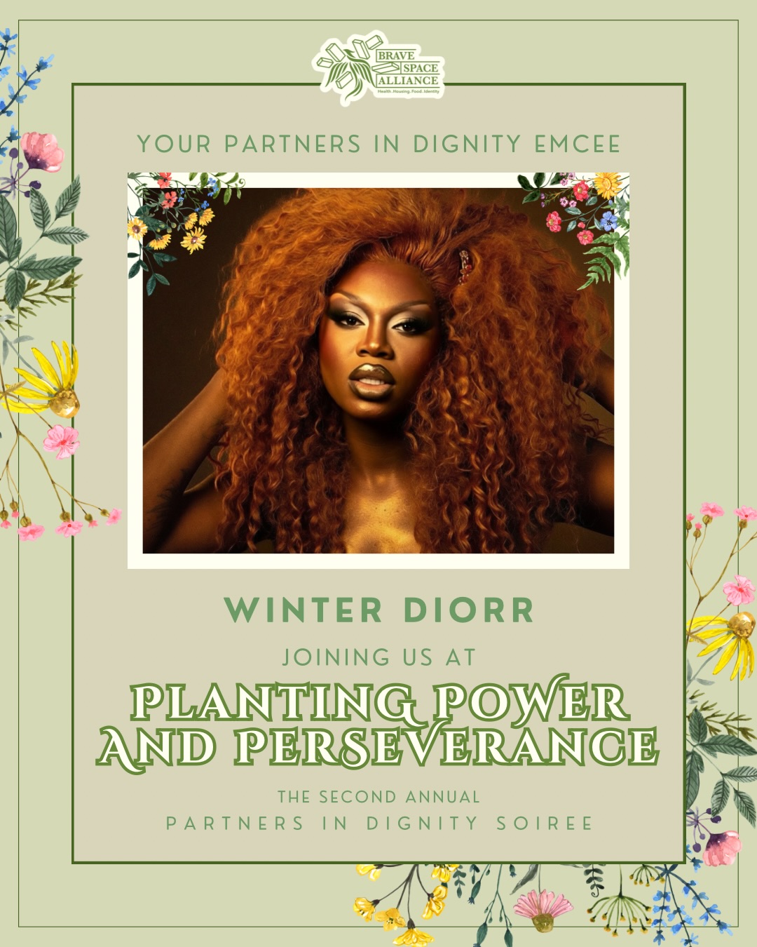 Everyone’s favorite niece, @winter__diorr, will be joining us as the emcee of this year’s Partners in Dignity Soiree: Planting Power and Perseverance! 💐🌷
Winter is resident host of @gardenof.collective and @xhauspartyx, and her focus is simple — creating platforms for BIPOC and trans support, acceptance, and community engagement. We are honored and excited to have her join us Plant Power and Perseverance this May!
📅 Thursday, May 21
📍 Venue West
🔗 Get your tickets and learn more at bravespacealliance/pids2026 or at the link in our bio!
#partnersindignity #bravespacealliance #nonprofit #winterdiorr #fundraiser