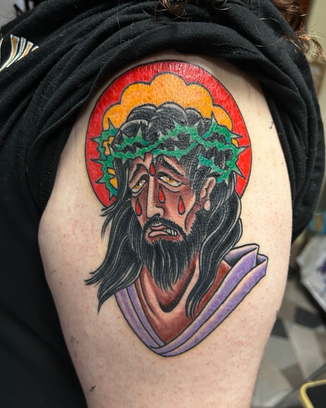 Christ head by @jerrybladestattoo
DM or text him 786-505-3519