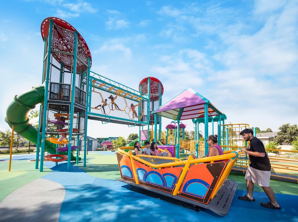 Playtime is awe-inspiring at Hamilton Park! This playground rises above the rest with Extreme Generation, a structure that takes play to a thrilling height of nearly 30 feet.
The inclusive Alta Glide, custom roof, and vibrant panels add even more thrills—transforming Hamilton park into a place of self-discovery for kids to engage their senses.
Explore custom playground equipment by Miracle® today!
.
.
.
#Park #Playground #DadLife #CommunityPlayground