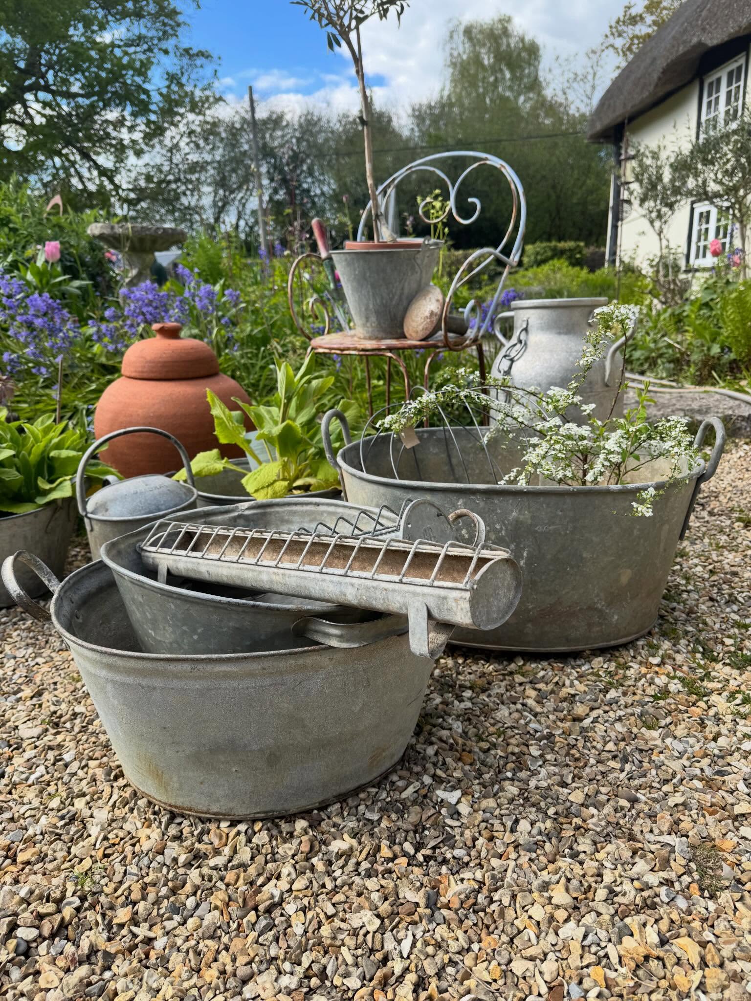 Introducing our Spring Brocante Exhibitors 🌿
@thevintageapothecary
A really lovely collection of gardenalia, French cafe tables, old French baths, galvanised planters and garden Brocante sourced by Andy @thevintageapothecary 🌿
You’ll find his stand in the marquee @larmertree next weekend at the fair 🎪
We really hope you can join us too over May Day weekend!
Sunday & B/H Monday 3 - 4th May
10 - 3pm each day
The Spring Brocante 🎪
Larmer Tree
Nr Salisbury
SP5 5PY
Tickets £7 in advance | £8 on the gate
Children Free
Artisan Makers | Textiles | French Brocante | Stationery | Art | Lifestyle & Wellbeing | Decorative Antiques | Vintage Treasures