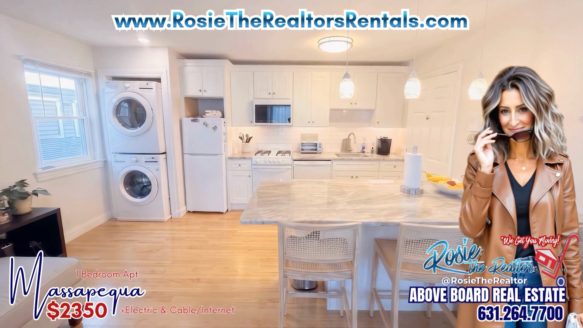✨🏡 **Just Listed in Massapequa!** 🏡✨
Step into your dream home with this beautifully updated 1 bedroom apartment on the 2nd floor! 🌟 Enjoy the spacious eat-in kitchen featuring a breakfast bar, granite counters, and a dishwasher—perfect for your culinary adventures! 🍽️
Relax in the cozy living room and unwind in the king-sized bedroom, complemented by a full bath. 🌙 Plus, the convenience of your own washer/dryer and gorgeous hardwood floors throughout make this a must-see!
🔑 **Details:**
💰 Rent: $2350 + Electric & Cable/Internet
🚫 No Pets or Smoking Please
Don’t miss out—schedule a showing today! 📞✨ Rosie the Realtor - Above Board Real Estate "We Get You Moving!" 631.264.7700 www.RosieTheRealtorsRentals.com
#MassapequaLiving #ApartmentForRent #HomeSweetHome #RealEstate #NYCApartments #InteriorDesign #NewHome #Lease #Rental #GraniteCounters #HardwoodFloors #NoPets #HomeGoals #DreamApartment