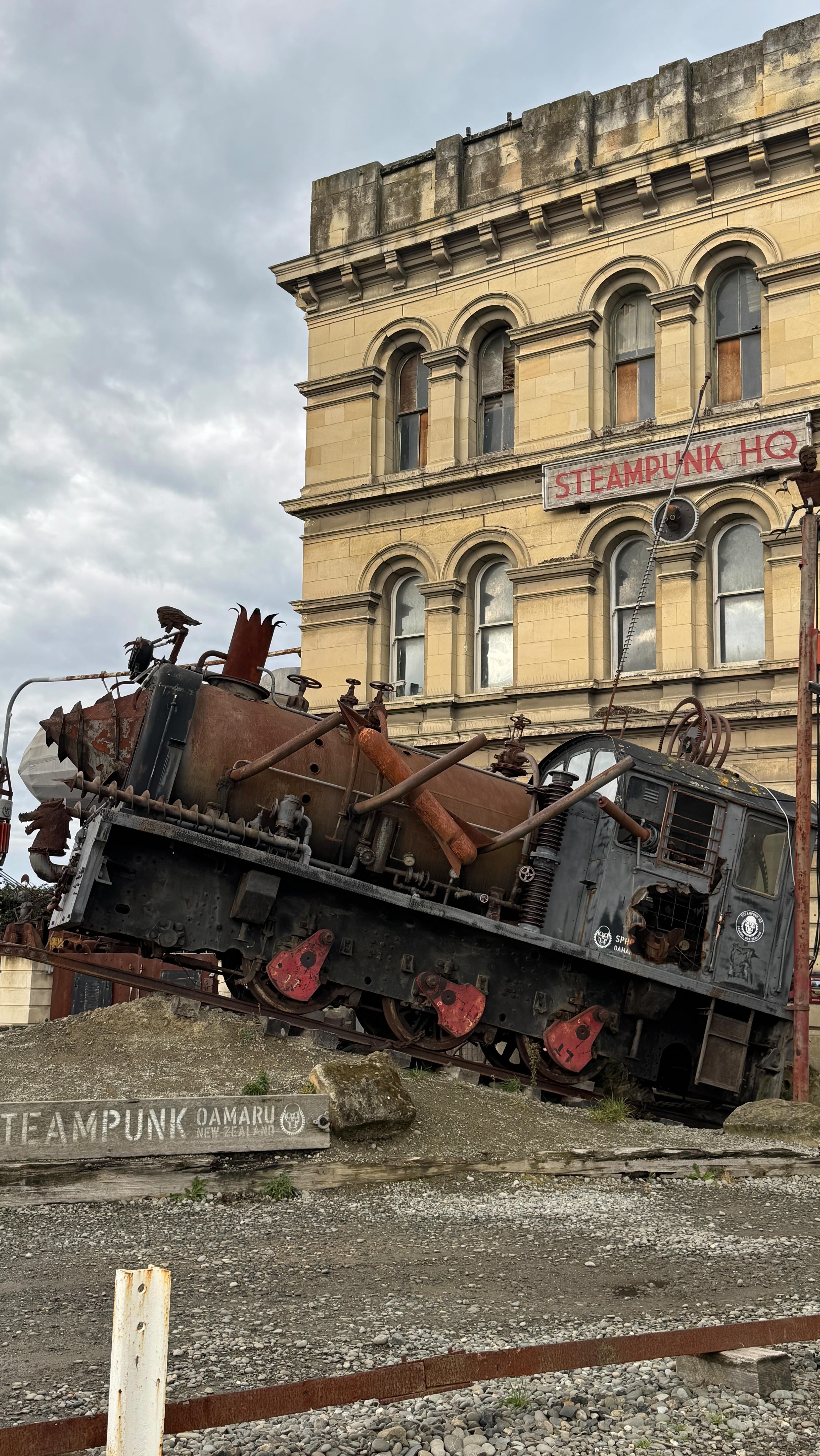 Something a bit different from my travels in NZ. Ōamaru is officially recognized as the Steampunk Capital of New Zealand and arguably the world. Located in the South Island, it features a unique blend of Victorian architecture, the renowned Steampunk HQ museum, and an annual festival that celebrates retro-futuristic art, technology, and fashion