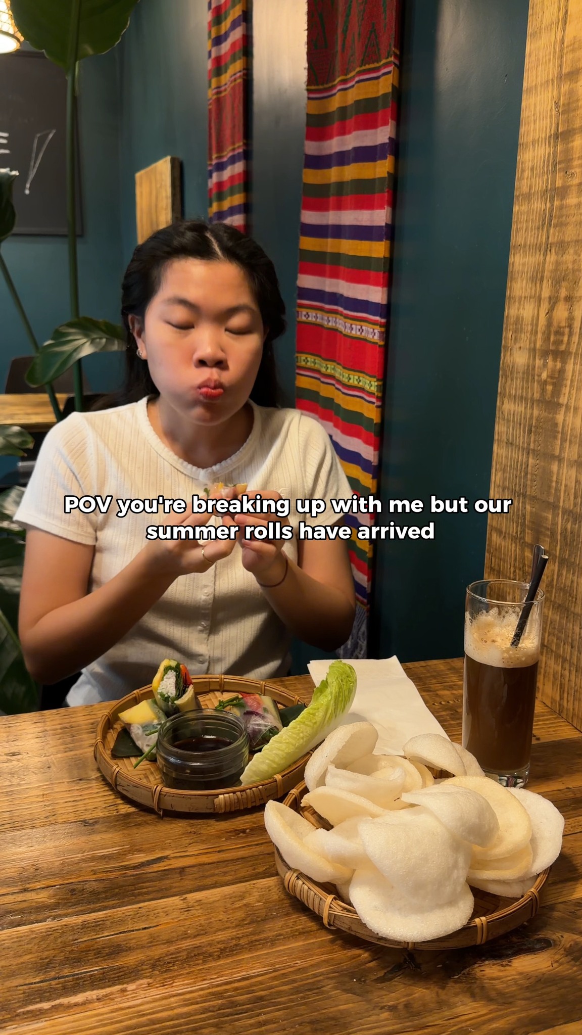 Being broken up with is hard, but resisting summer rolls is harder 🤷🏻♀️