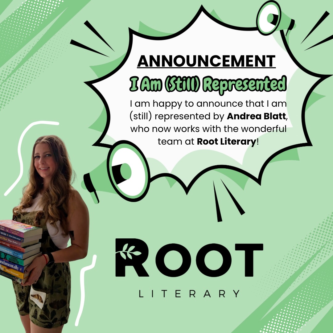 I’m so excited to announce that I’m (still) represented by Andrea Blatt, who has joined the wonderful folks over at @rootliterary! I’m thrilled for her, as well as for this new adventure we are embarking on.
I’d love to connect (or reconnect) with my new agency siblings! For those who don’t know me, my adult romance debut, THE FANART OF FALLING IN LOVE, comes out summer 2027 with @duttonbooks, an imprint of @penguinrandomhouse. It’s about an anxious, demisexual artist who anonymously draws nerdy and ~NSFW~ fanart. When one of her three male roommates discovers her secret, playful blackmail and love ensue. It’s my love letter to creatives in an unappreciative era, and to the girls who never grew out of their nerdy interests. ♥️ Nice to meet you!