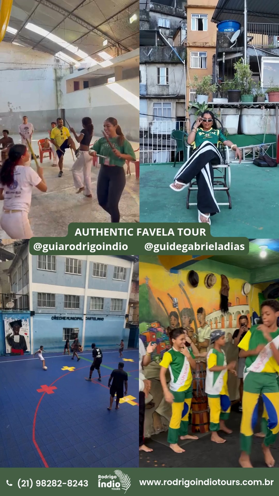 Visite a comunidade da Rocinha e conheça de perto o modo de vida e a cultura de seus moradores.
Visit the Rocinha community and experience firsthand the lifestyle and culture of its residents.
FAVELA TOUR:
https://www.rodrigoindiotours.com.br/favela-tour
AS MELHORES EXPERIÊNCIAS ESTÃO AQUI:
https://www.rodrigoindiotours.com.br/experiencias
MAIS UM DIA DE ÍNDIO
ANOTHER ÍNDIO DAY
#rodrigoindiotours #favela #rocinha #tour #riodejaneiro