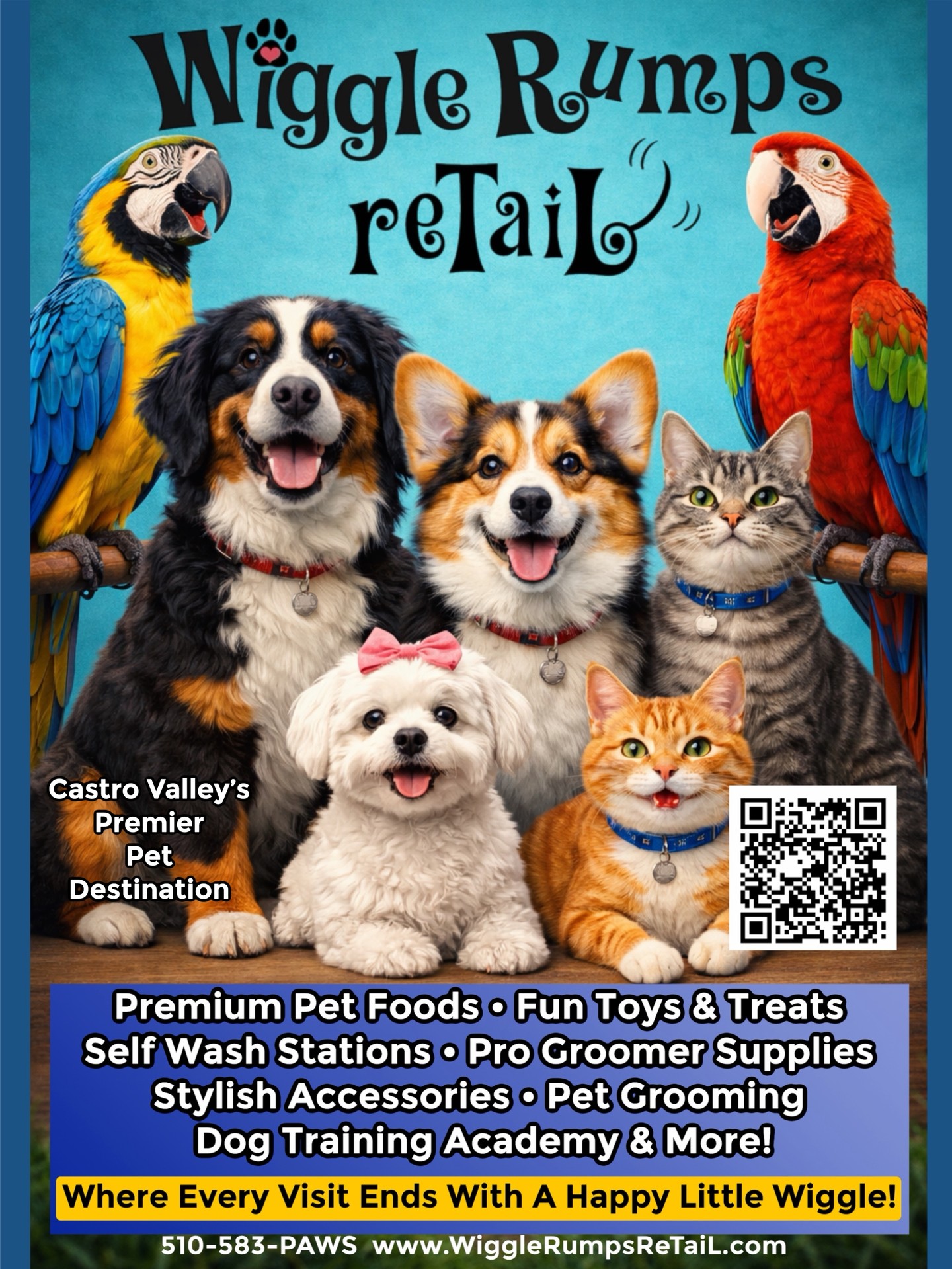 ⠀
Come check out our new pet products at Wiggle Rumps ReTaiL ⠀… Located on the PET VALLEY BLOCK… Castro Valley’s Premier Pet Location! 2644 Castro Valley Blvd. Castro Valley Ca. 94546