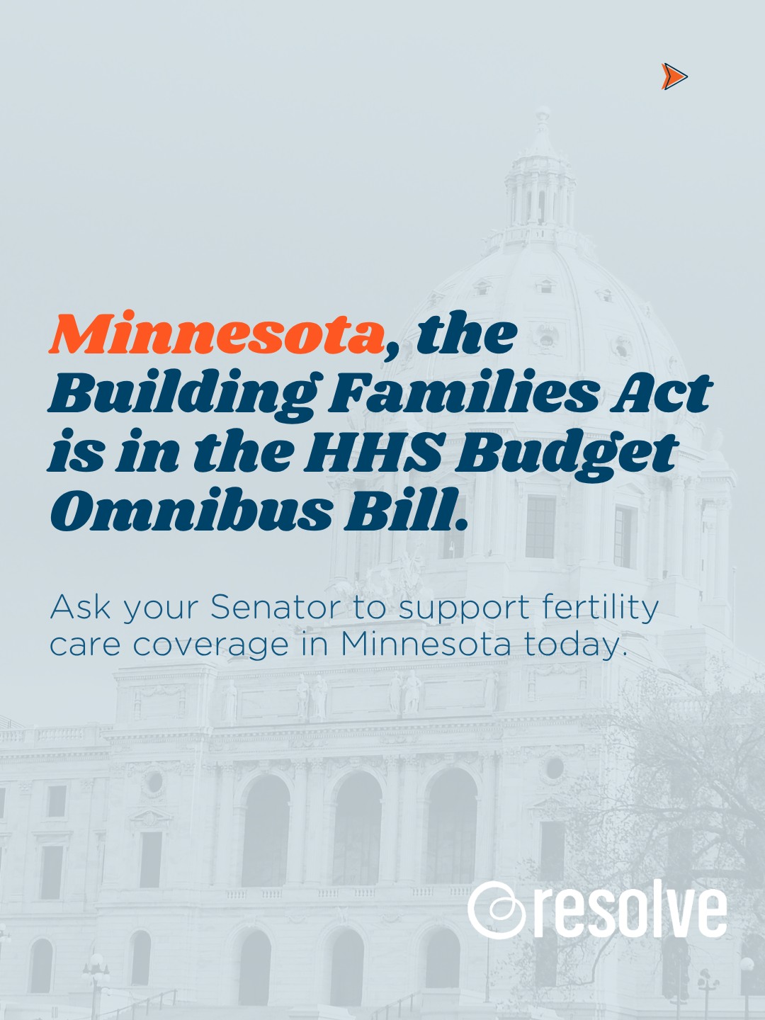 The Minnesota Building Families Act is now included in the Senate HHS Budget Omnibus Bill. The next step is asking Senators to support the fertility provision on the Senate Floor and every voice matters right now.
Here is how to help in just a few minutes⬇️
1️⃣ Send a letter to your State Senator and ask them to support the fertility provision in the HHS Budget Omnibus Bill.
2️⃣ Tell them why insurance coverage for fertility care matters to you personally.
3️⃣ Then share this link with every Minnesotan you know.
We are so close, MN. Let's finish this via Linktree 🔗in bio.
@MnfamilybuildingCoalition