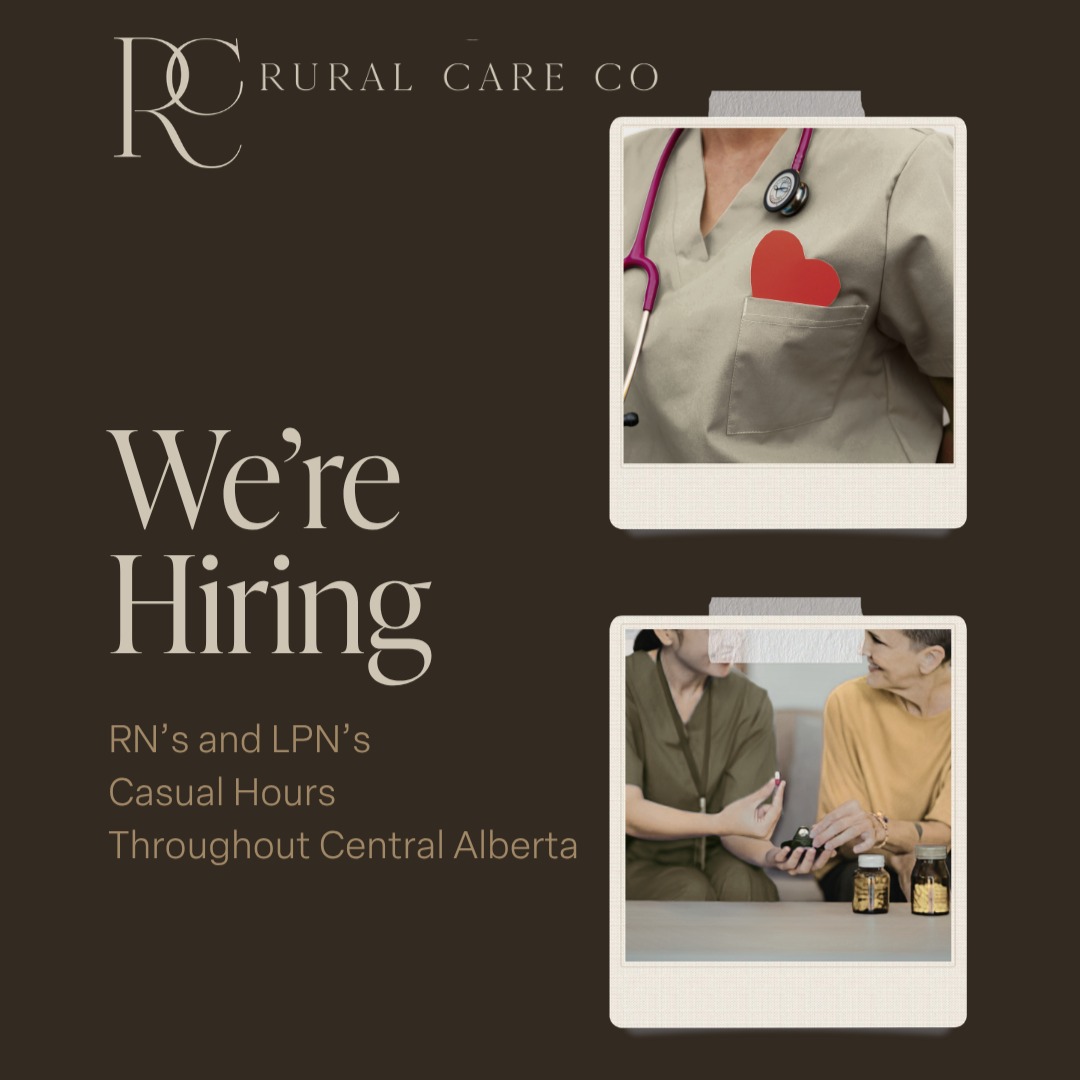 At Rural Care Co., we believe the best care comes from nurses who are part of the communities they serve.
If you live in Central Alberta and are an LPN or RN with a passion for rural care, we’d love to connect.
Join us in making a difference—at home.
Send a DM, email, or visit our website for more information.
#RuralNursing #HealthcareCareers #AlbertaNurses #NowHiring
