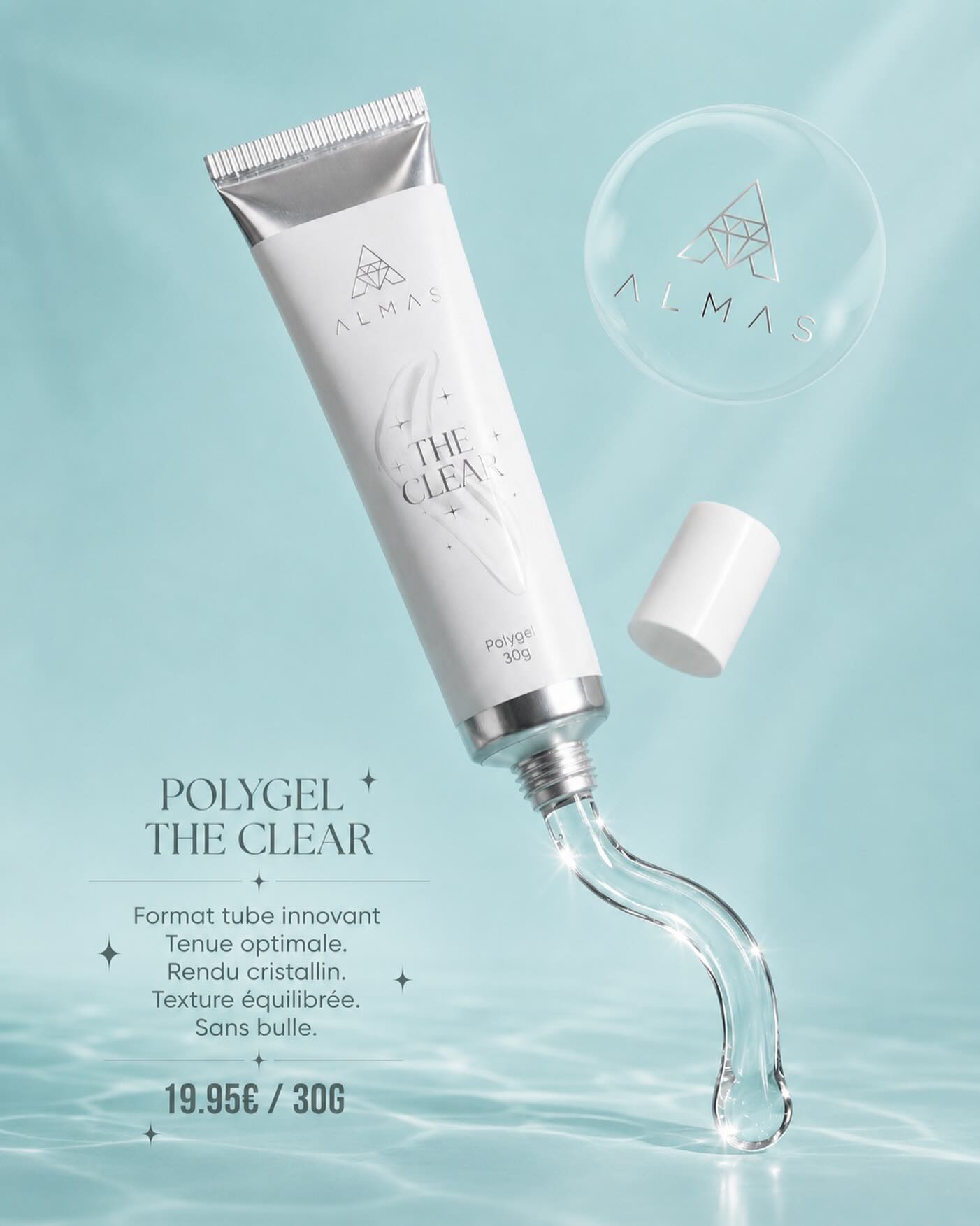 Et vous, que préférez-vous réaliser avec notre polygel en tube The Clear? 🩵
Ce polygel nouvelle génération, présenté dans un format innovant, permet une distribution facile et toujours sous contrôle. Travaillez avec précision, sans bulle, pour une tenue inégalée.🔥
Sa transparence extrême offre un rendu cristallin incomparable, idéale pour les constructions nettes, les incrustations, les french reverse, les effets mosaïques etc.💧
#polygelnail #nailspolygel #polygelnails #clearnail #clearnails