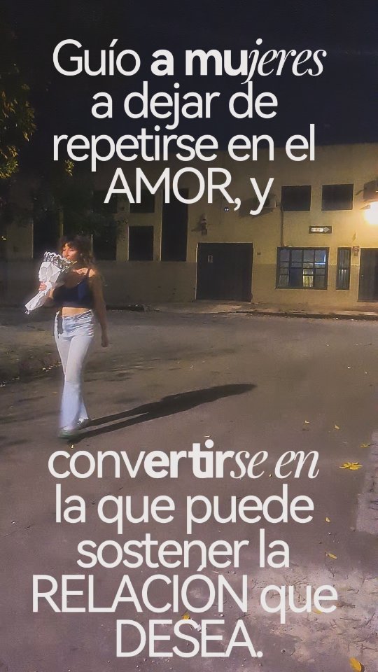 Mi servicio no es darte más información, es guiarte a ordenar lo que ya sabés para que puedas elegir diferente.
Trabajo con mujeres que están listas para vivir relaciones sanas y recíprocas, al nivel de lo que buscan. Sea una relación de pareja, o compartir con alguien con menos compromiso pero sin drenarse por eso.
La que elige lo que quiere sos vos. Yo te guío a destrabar lo que no te permite acceder a esa relación que deseas para que puedas hacerlo.
Dejar de repetirte en el amor y convertirte en la mujer que puede sostener la relación que desea. Si estás lista para eso, envíame un mensaje.