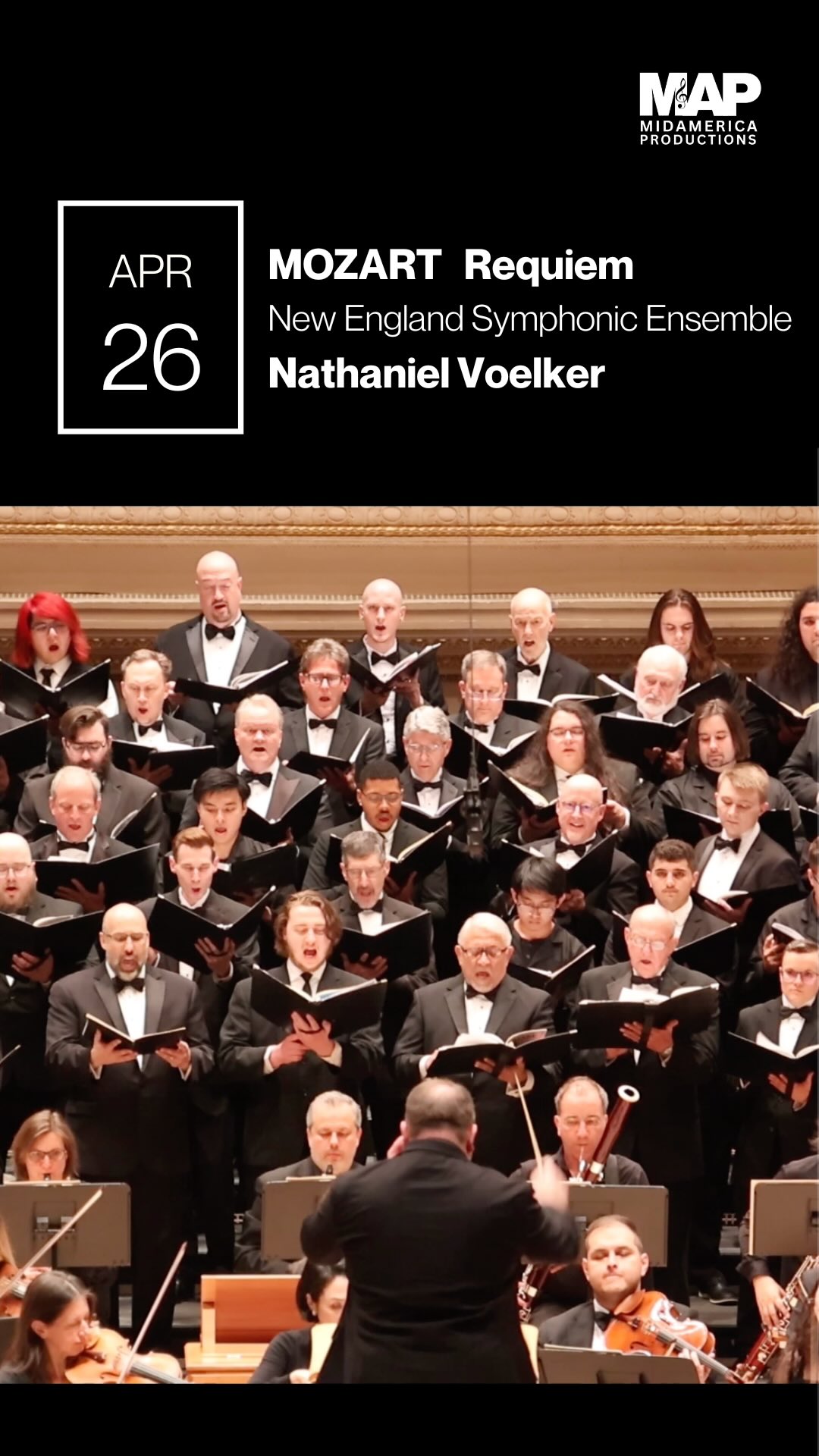 👏 Congratulations on a powerful performance of Mozart’s Requiem at Carnegie Hall! 🎶
✨ Led by Nathaniel Voelker, this concert featured the New England Symphonic Ensemble and the following participating choruses:
Soli Deo Gloria Choir, Colorado Springs, CO (Nathaniel Voelker, Director)
Colorado State University Pueblo Choir, Pueblo, CO (Abigail Silverberg, Director)
Florida Polytechnic University Violet Voices, Lakeland, FL (MaryAnn Brilleslyper, Director)
#CarnegieHall #MozartRequiem #ChoralMusic #OntheMAP2026