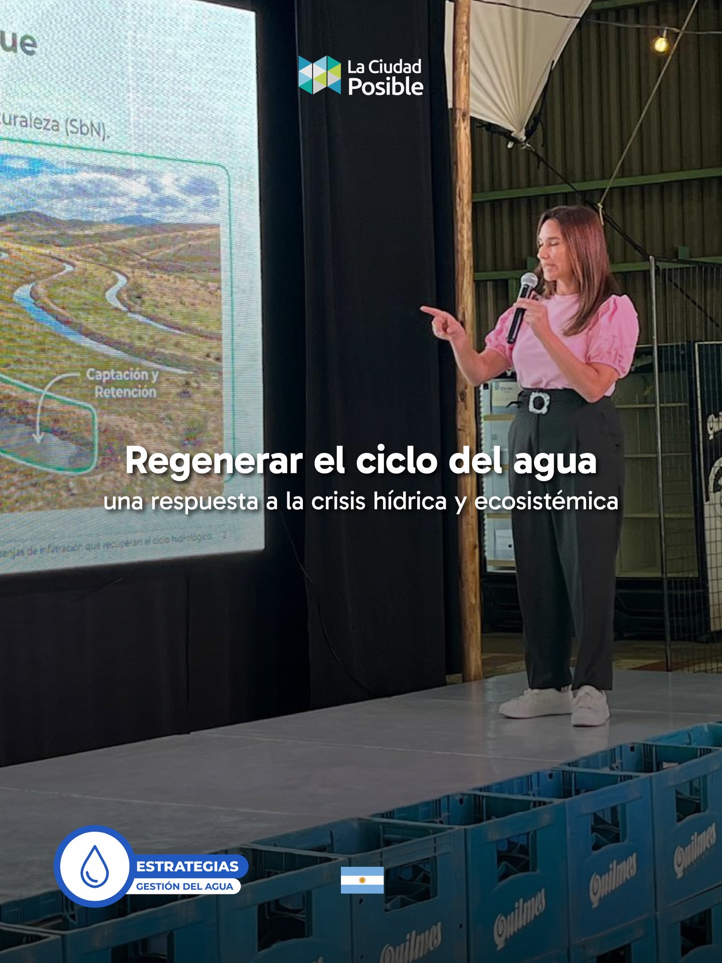 ¿Cómo podemos abordar la escasez hídrica y la degradación ecosistémica de forma integrada? 💧
Participamos en el lanzamiento de un nuevo proyecto impulsado por Cervecería y Maltería Quilmes junto a Fundación Hábitat & Desarrollo, el Gobierno de Mendoza y el Departamente General de Irrigación, que busca regenerar el ciclo hidrológico en el piedemonte mendocino mediante zanjas de infiltración.
En este espacio compartimos los principales aspectos técnicos y metodológicos del proyecto, destacando su capacidad de abordar de manera simultánea el déficit hídrico, la degradación ecosistémica y el riesgo aluvional.
Desde La Ciudad Posible acompañamos este tipo de iniciativas con asistencia técnica, fortaleciendo soluciones que integran territorio, ciencia y gestión para avanzar en seguridad hídrica y regeneración. ♻️
Conoce más sobre estas y otras soluciones en www.laciudadposible.net