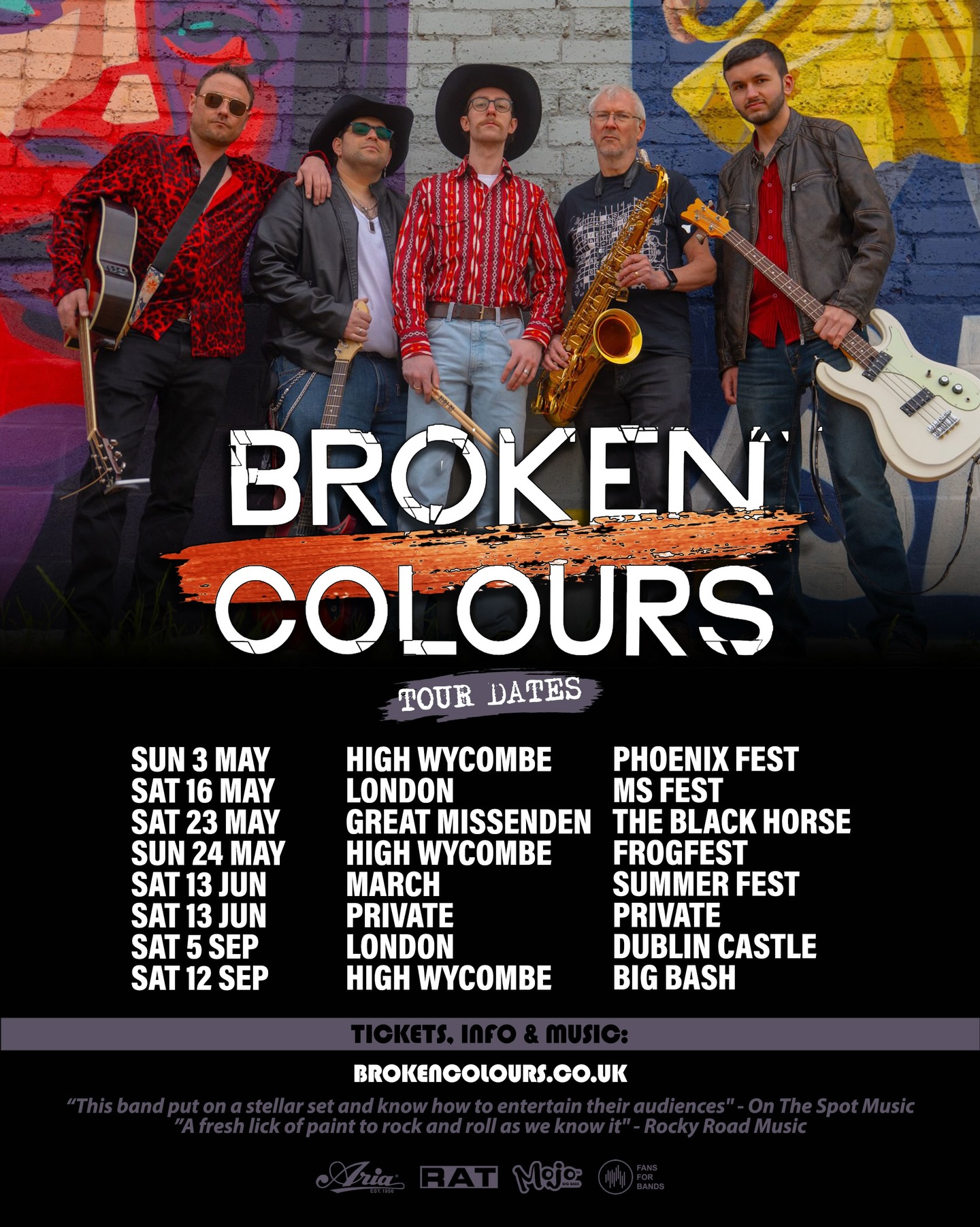 Which show are you coming to? More tba also.
