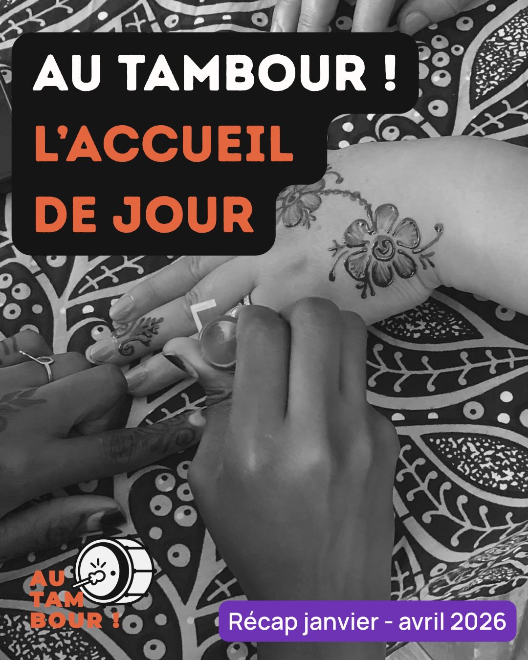 Au Tambour ! a ouvert le premier accueil de jour non-mixte Ă Lyon en 2020 âïž
đžLe lieu est dĂ©diĂ© aux femmes majeures isolĂ©es, cis et transgenre, en situation de prĂ©caritĂ©.Â
Les femmes concernĂ©es subissent des discriminations croisĂ©es, Ă la fois directes et structurelles, fondĂ©es sur le genre et articulĂ©es Ă dâautres rapports de domination tels que le racisme, le validisme, lâorientation sexuelle, la religionâŠ
Ces facteurs de vulnĂ©rabilitĂ©s sâinscrivent dans un contexte dâinsĂ©curitĂ© permanente, oĂč les violences de genre, souvent subies depuis lâenfance, forment un continuum.Â
đĄLa non-mixitĂ© permet aux femmes de mettre sur pause un Ă©tat dâhypervigilance, elles se sentent en sĂ©curitĂ© et en confiance pour prendre soin dâelles et dĂ©poser leurs rĂ©cits de vie.Â
LâactivitĂ© sâarticule autour de temps collectifs et individuels.
Nos missionsÂ
- Accueil, écoute, suivi social, orientation, accompagnement
- AccĂšs Ă lâhygiĂšne : douches propres et sĂ©curisĂ©es, produits de qualitĂ©
- Soin : ostĂ©o, rĂ©flexo, sophro, massages, socio-esthĂ©tiqueâŠ
- SantĂ© : information, prĂ©vention, orientation et accompagnementÂ
- Ateliers : cuisine, arts plastiques, sportâŠ
- Sorties : musĂ©es, théùtre, baladesâŠ
đ€Au Tambour ! travaille avec lâensemble des acteur.ices du territoires.Â
Certaines structures proposent des permanences mensuelles au sein de nos locaux.
PASS (Permanences dâaccĂšs aux soins de santĂ©)
AIDES (réduction des risques, santé sexuelle)
INTERFACE SDF (santé mentale)
CROIX-ROUGE (informations demande dâasile)
WATIZAT (orientation, guides)
KABUBU (activités sportives)
Merci Ă tous.tes pour votre soutien đ«¶đŒ