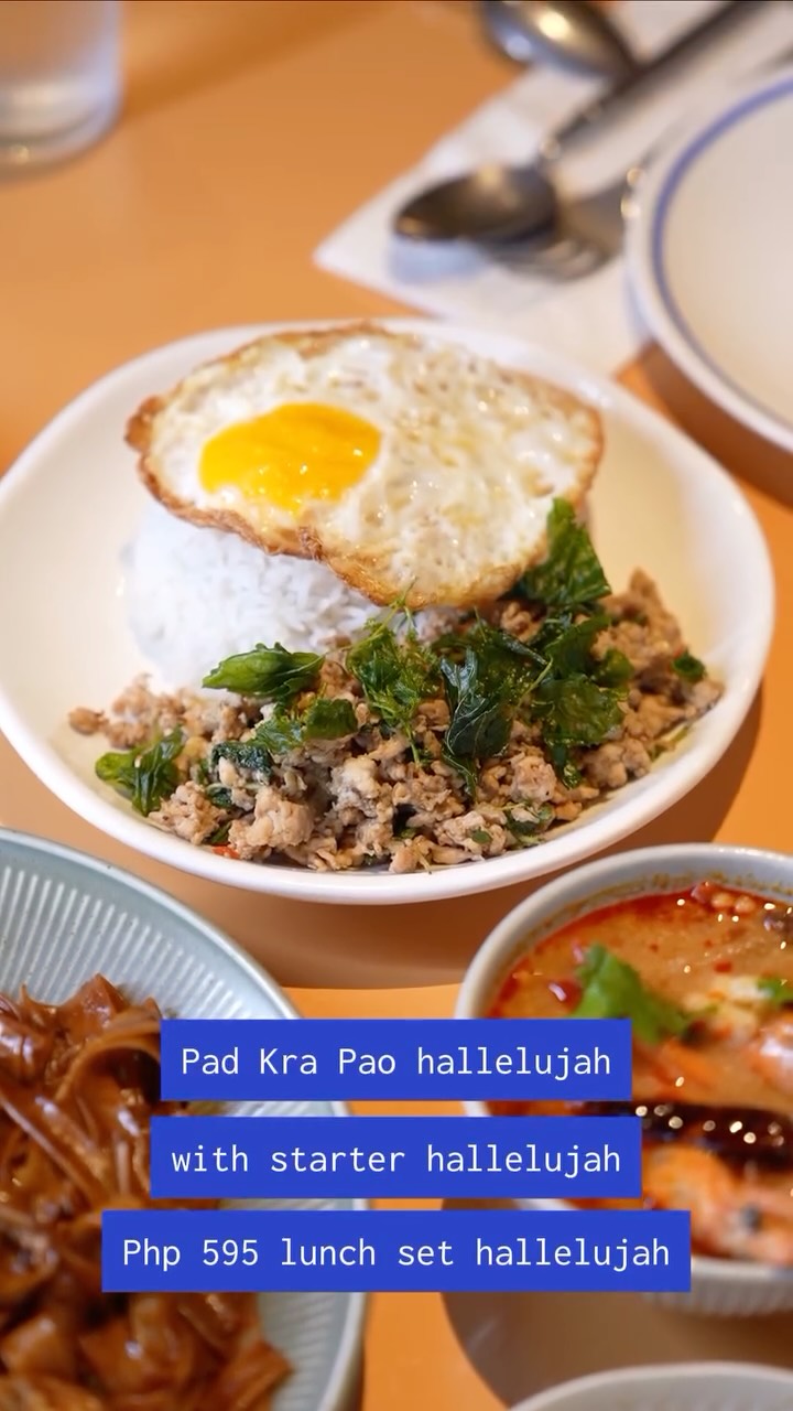 A lunch set that hits every note, hallelujah.
Starter + main for Php 595
Available on weekdays only.
Treat yourself with authentic Thai food, kha. Book an early reservation now via DM or link in bio.
📍Sabai | G/F Shagri-La The Fort
#sabai #bgc #thaifood #thaifoodph #lunch