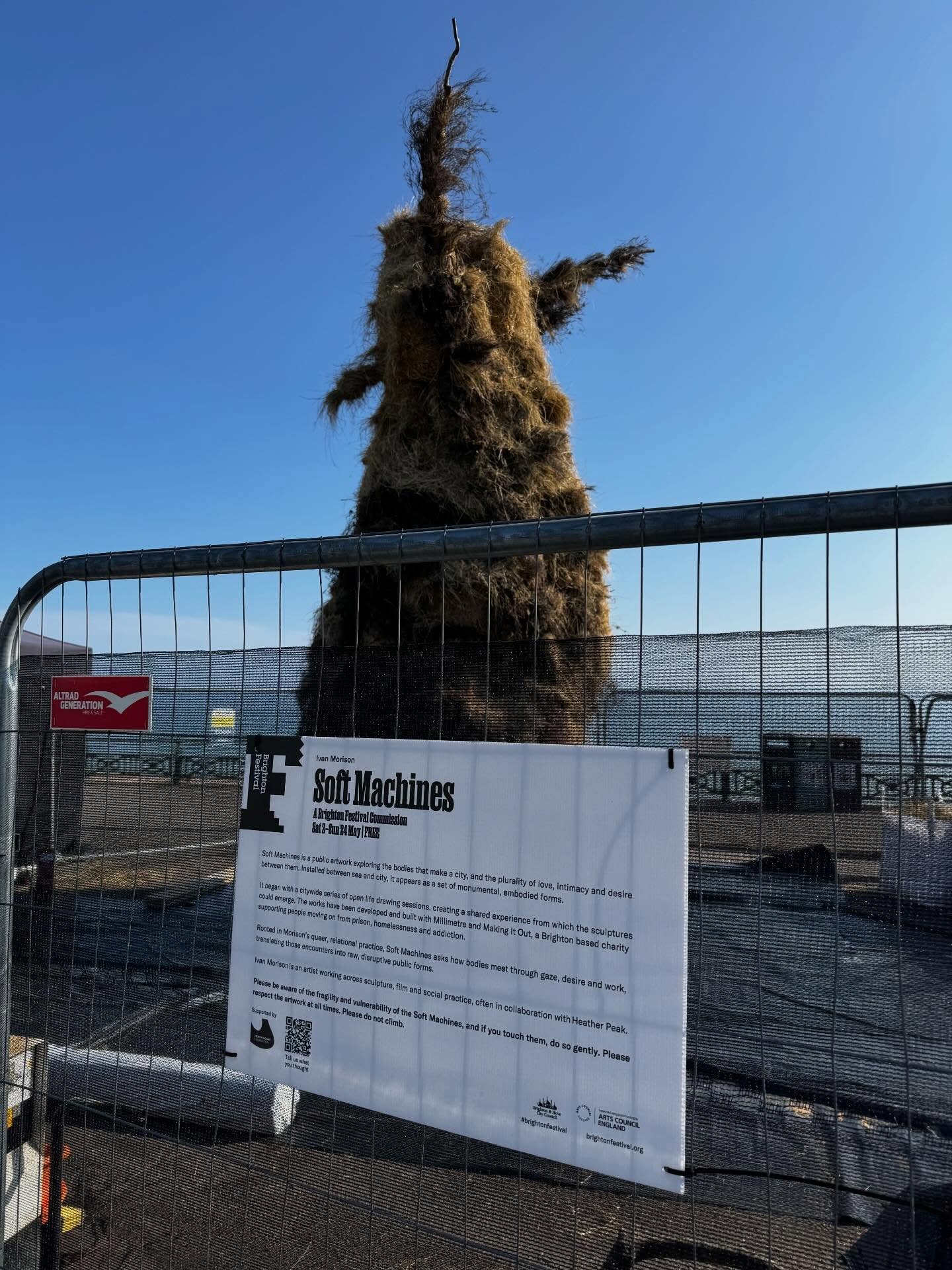 Work in progress…with @morison_studio on Hove Prom.
Opens this Saturday. 🌾
@brightonfestival @millimetremakes