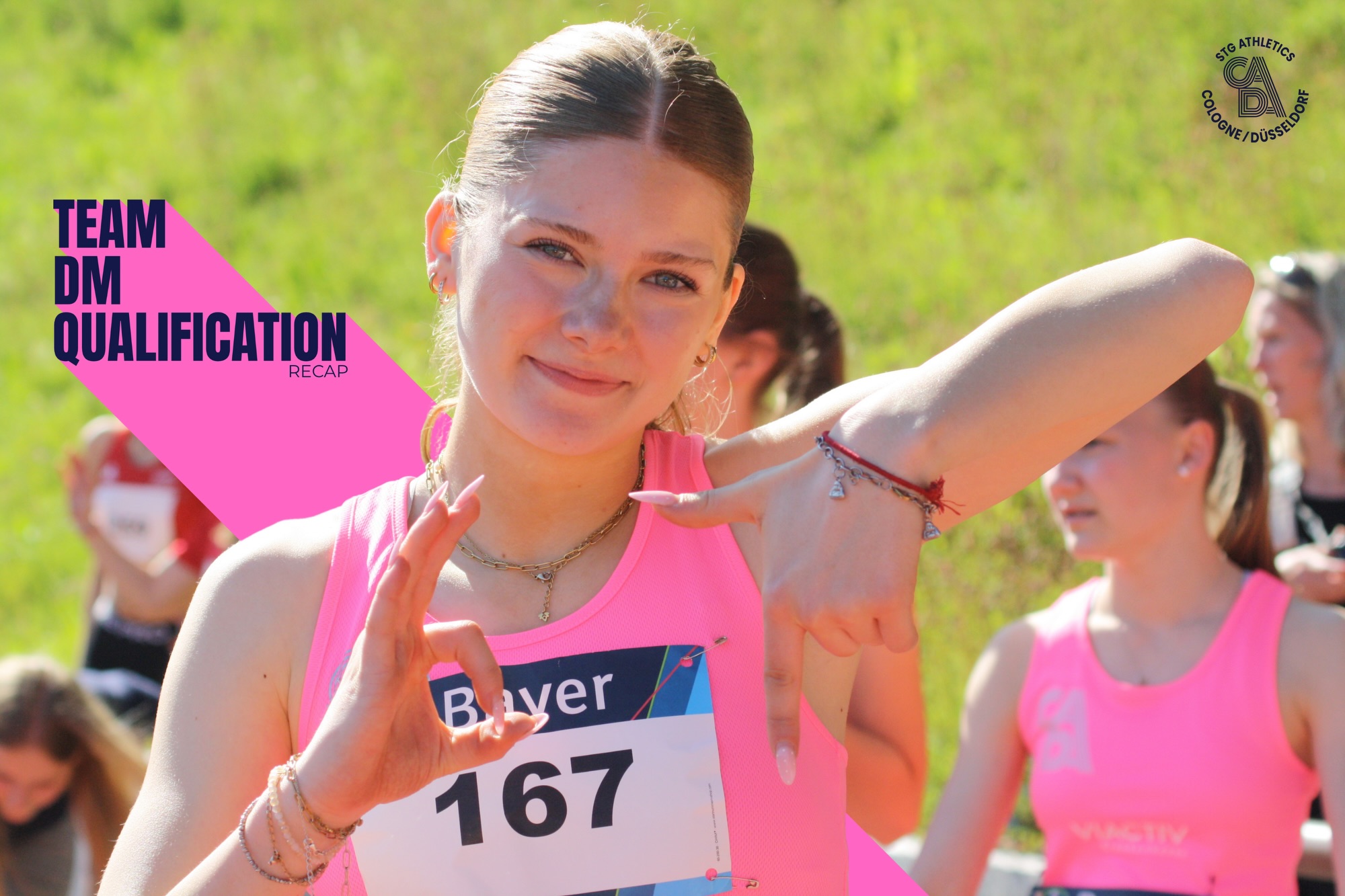 Wir haben die Quali!
Unsere U20-Teams haben in Leverkusen genügend Punkte gesammelt, um sicher bei der Team DM 🇩🇪 am 13. September 2026 teilzunehmen! (Vergleich qualifizierte Teams 2025)
Unsere U16-Teams werden die U20-Teams wohl oder übel als Zuschauer unterstützen. Doch beim nächsten Mal werdet ihr selbst welche haben! ;)
ℹ️ Alle interessanten Infos sind diesmal aus den Bildern zu entnehmen.
📸 @patriciadys_ / @dirkgantenberg
#teamdmj #trackandfield #youth #teamCADA
*Unsere männliche U20 Staffel ist eine Zeit von 42,80s gelaufen, keine 42,66s. Punkte bleiben unverändert.
