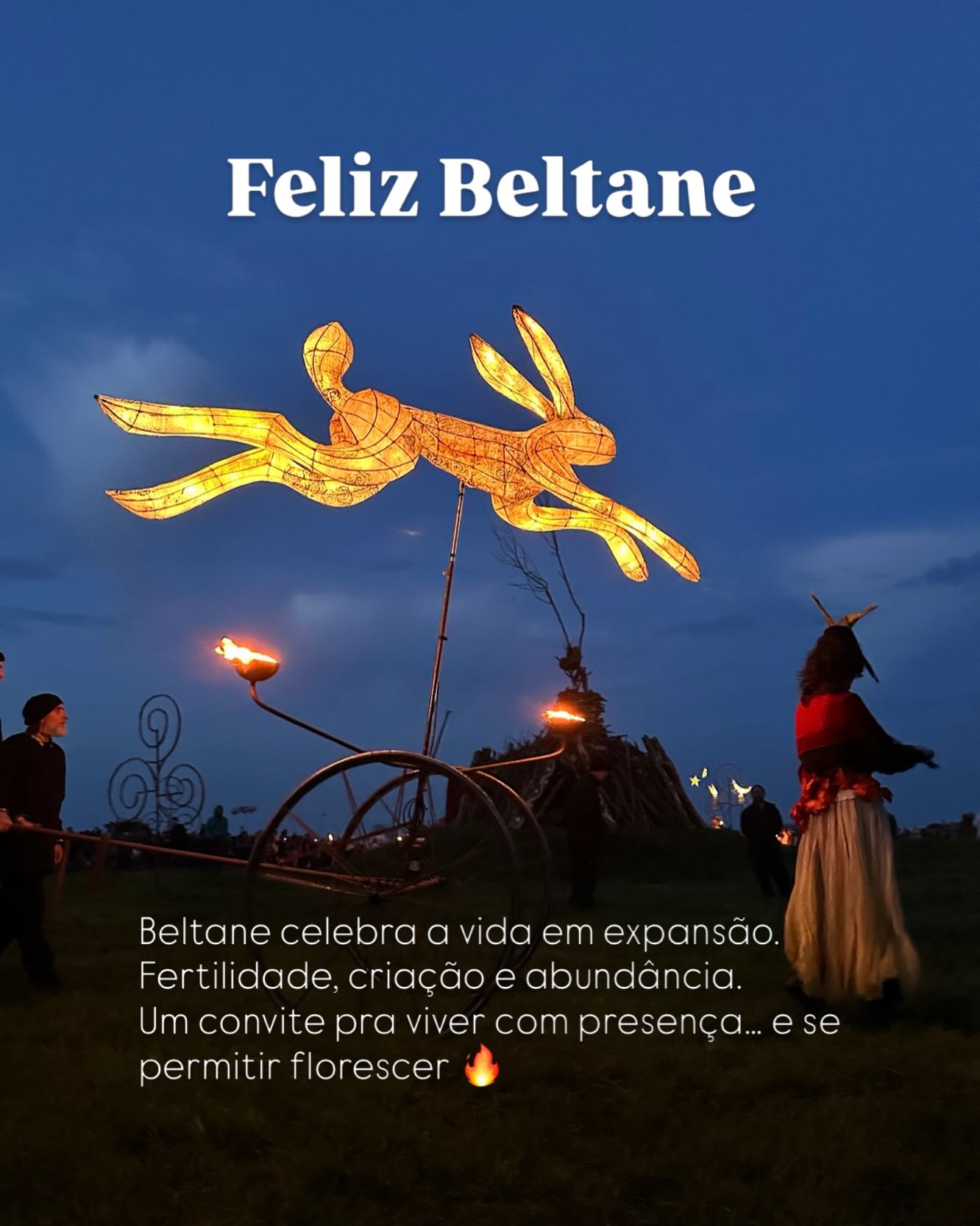 Beltane é um sabbath que celebra a vida em expansão.
Marca o auge da fertilidade, da criação e da união entre forças o momento em que a natureza floresce, se expressa e transborda.
É um portal de fogo e vida, que nos convida a honrar o prazer de existir, a criação e a abundância que nasce quando nos permitimos viver com presença.
Feliz Beltane!!!
#beltane #bealtaine #beltaneblessings #almasviajantes