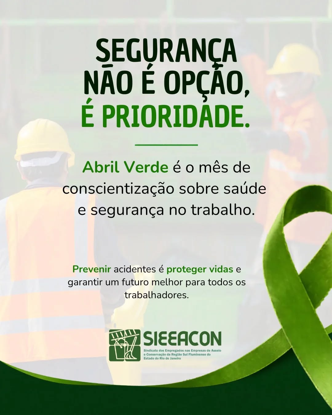 Lembrar para não repetir. 🛡️✨
Hoje, 28 de abril, é o Dia Nacional em Memória das Vítimas de Acidentes e Doenças do Trabalho. O SIEEACON VR dedica este dia a todos os profissionais de asseio e conservação que sofreram as consequências de ambientes de trabalho inseguros.
Muitas vezes invisíveis, as doenças ocupacionais e os acidentes no nosso setor deixam marcas profundas.
Homenageamos cada colega reforçando nosso compromisso: o trabalho deve ser fonte de dignidade, nunca de sofrimento ou perda.
Prevenir hoje é garantir que a nossa história seja feita de conquistas, não de perdas.
#SIEEACON #28deAbril #AsseioEConservacao #SaudeOcupacional #SegurancaDoTrabalho AbrilVerde