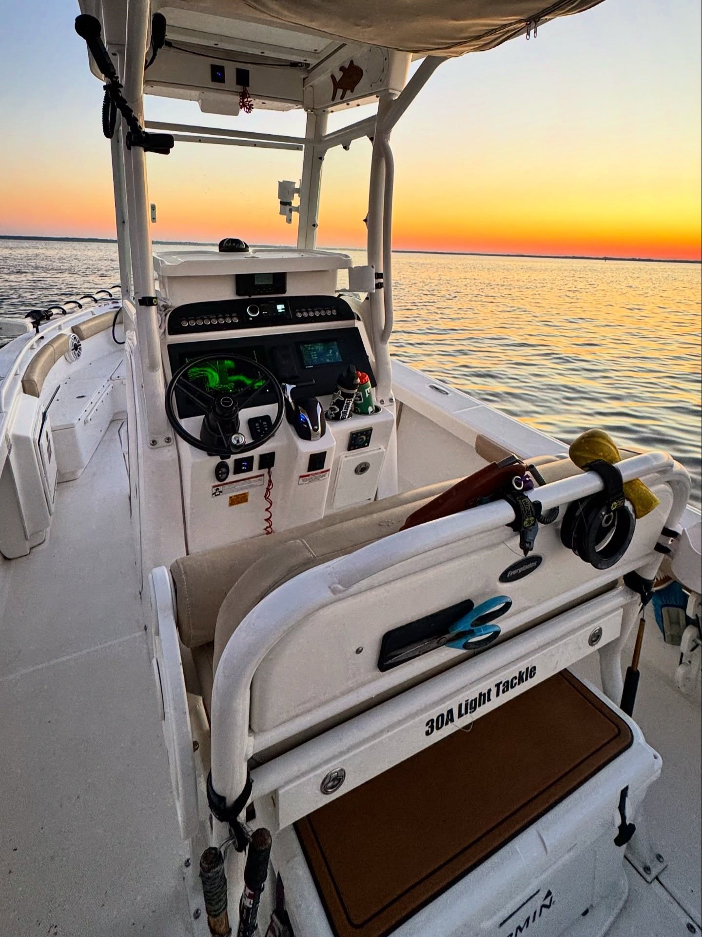 Some days are calmer than others.
#life #fishing #evergladesboats #garminmarine #30a