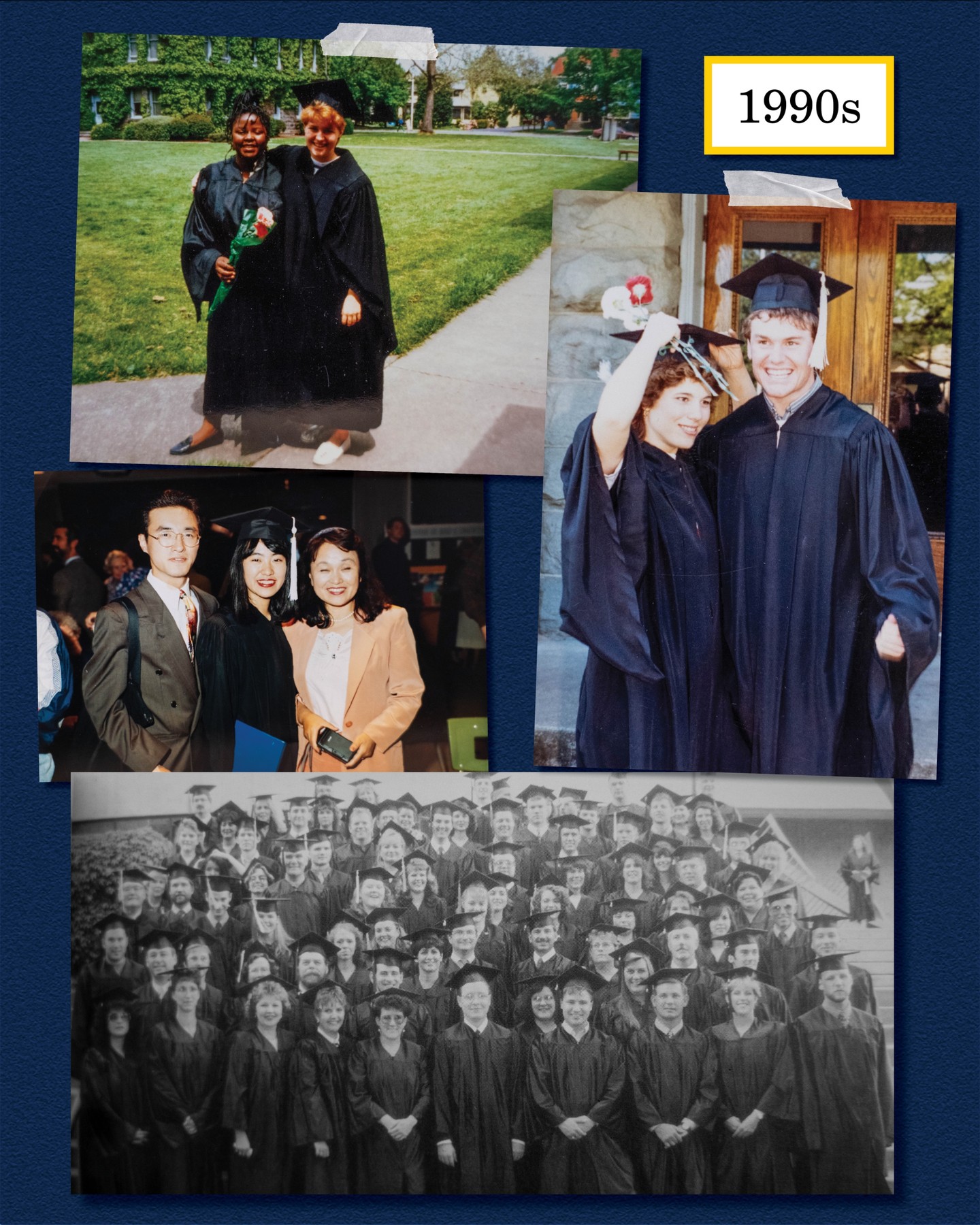 For 130 years, our academic year has concluded with a celebration of all our students have accomplished.
In this month’s 130-year anniversary reflection, just ahead of this year’s Spring Commencement, we’re looking back on the tradition of celebrating our graduates as they receive their degrees. It marks the culmination of their time at Bushnell, and we love seeing how caps and gowns have remained a constant throughout our history.
We look forward to adding Spring Commencement 2026 to that legacy next week!