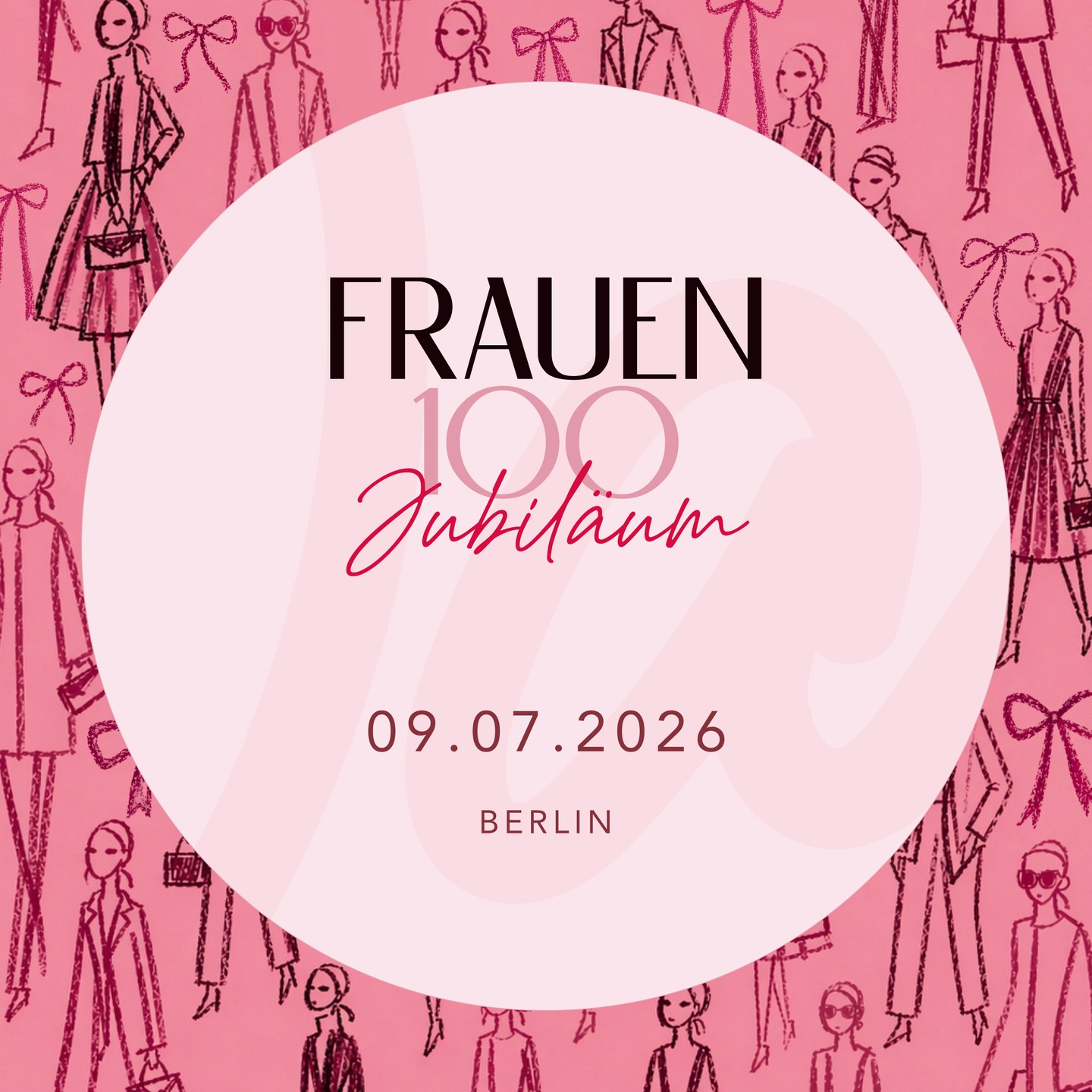 💕 SAVE THE DATE 💕
5 Jahre FRAUEN100 – Fünf Jahre, in denen wir uns miteinander vernetzt, ausgetauscht und diskutiert haben.
Gemeinsam haben wir Debatten geprägt, Gesetzesänderungen vorangetrieben und ein Netzwerk aufgebaut, das heute über 1.000 Persönlichkeiten – viele Frauen aber auch tolle Männer – aus Politik, Wirtschaft, Medien und Kultur vereint.
Feminismus ein Thema für die Mitte – und zwar über gesellschaftliche, Geschlechter- und Parteigrenzen hinweg. Wir freuen uns auf alles, was noch kommt!
#frauen100 #GenderEquality #SummerNight