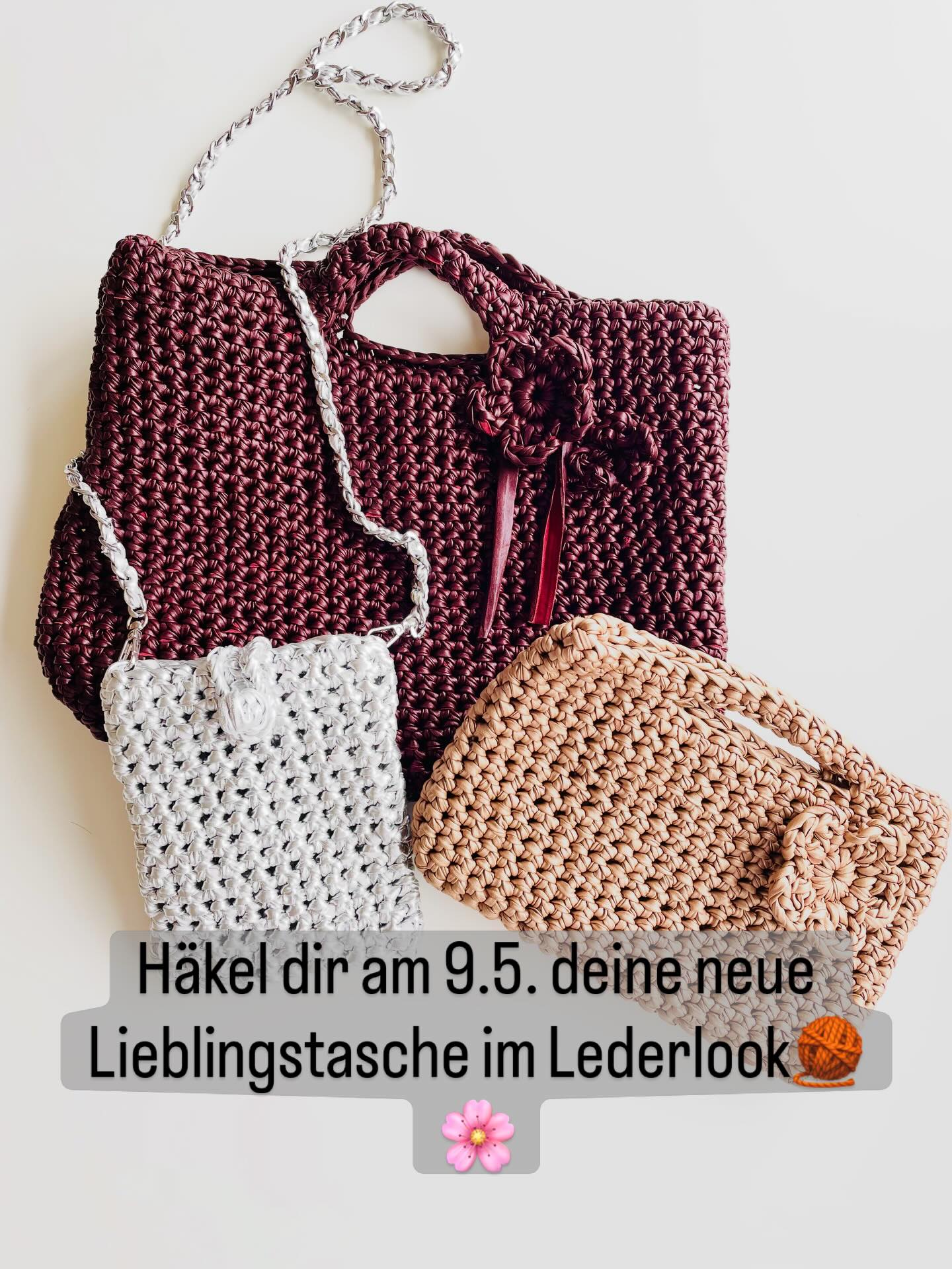 Eines dieser drei edlen Taschen-Modelle im Lederlook könnt ihr euch im Taschen-Workshop am 9.5. in Bad Schönborn selbst herstellen. 🧶. Ist auch ein tolles Geschenk zum Muttertag, um gemeinsame Zeit zu verschenken. 💝
Es gibt noch 2 Plätze und buchen könnt ihr über die Maschenherz-Seite 🤓.
Also bis bald im Workshop 🥰🙋🏻♀️
#häkeln #workshop #häkeltasche #häkelkurs #badschönborn