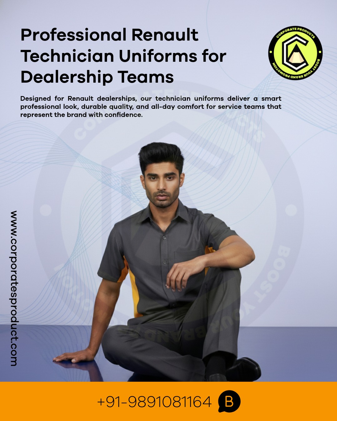 Professional Renault Technician Uniforms for Dealership
Designed for Renault dealerships, our technician uniforms deliver a smart professional look, durable quality, and all-day comfort for service teams that represent the brand with confidence.
#renault #uniform #renaultindia