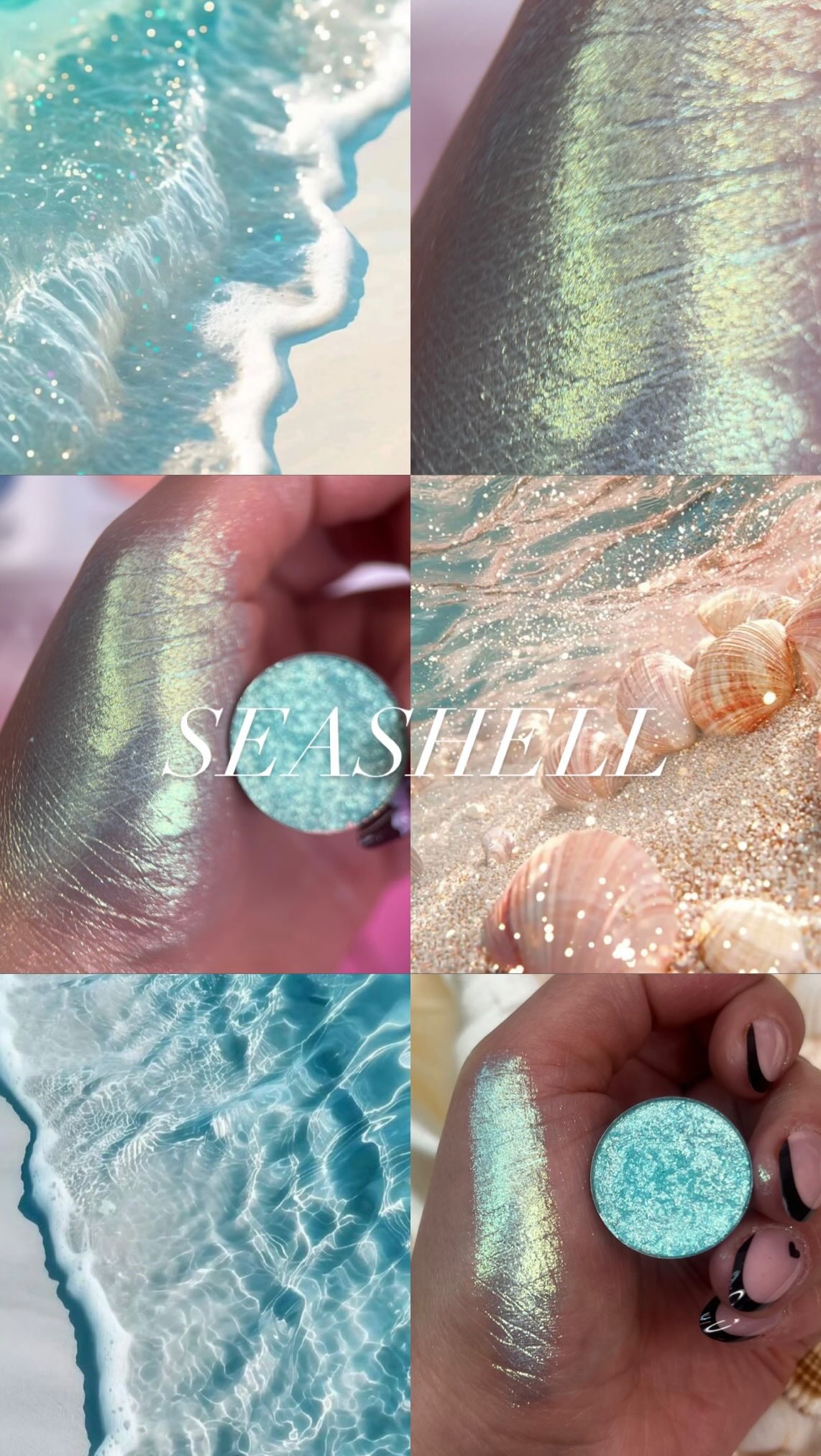 🐚🌈✨Seashell is an ocean-kissed mint shimmer with a touch of turquoise glow ✨
It catches the light like sunlit water — soft, radiant, and impossible to ignore ⭐️ #thepastelroses #eyeshadows #indiemakeup