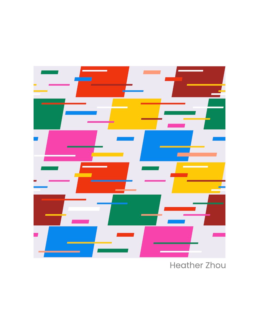 The speed. 🟫 🟡 🟩 🩷 ⚪️ 🏙️
#geometricart #abstractart #surfacedesign #playfulshapes #illustration