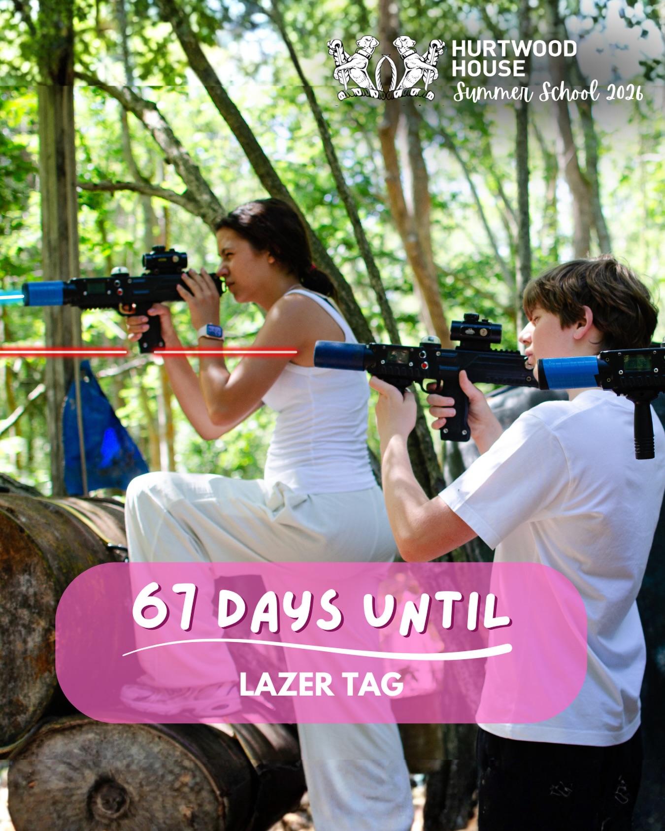 🔫 Take cover, aim and fire in outdoor laser tag at our English Language Summer School!
⚡️ Limited places available—book your spot now!
🔗 Click the link in our bio to sign up
#hurtwoodhouse #boardingschool #summerschool2026 #languagelearning #englishlanguage