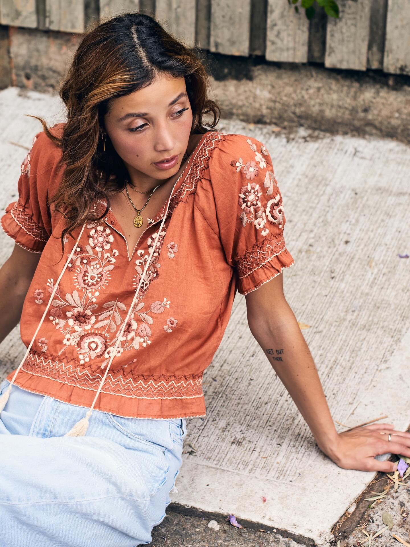 Our ROSY RUST is a winner…
Inspired by a vintage Hungarian peasant blouse from my own collection, reimagined to become a future heirloom ✨
Lovingly brought to life by our small, family-run team of women in Thailand — each piece entirely hand embroidered, stitch by stitch.
.
.
.
.
.
.
.
.
.
.
#wearableart #textileart #folkblouses #peasantblouse #bohoblouse