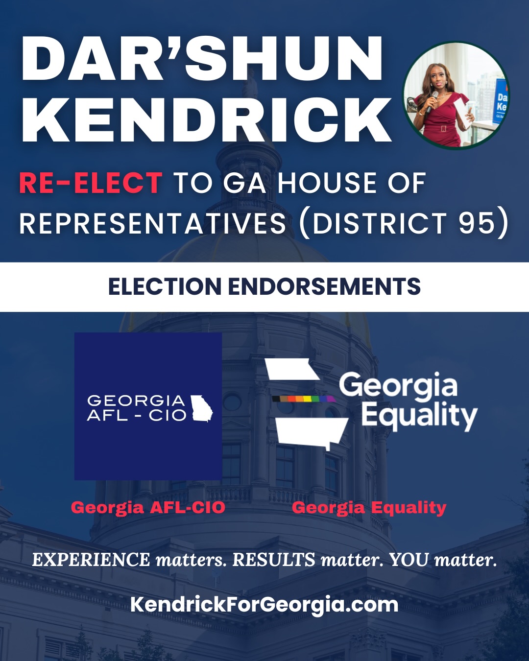 This week, I will be highlighting some of the endorsements I received for the 2026 Democratic Primary. First, I’d like to thank these incredible organizations for their ongoing support of my candidacy! 💙
@gaaflcio
@gaequality
@gaevoices
@gawinlist