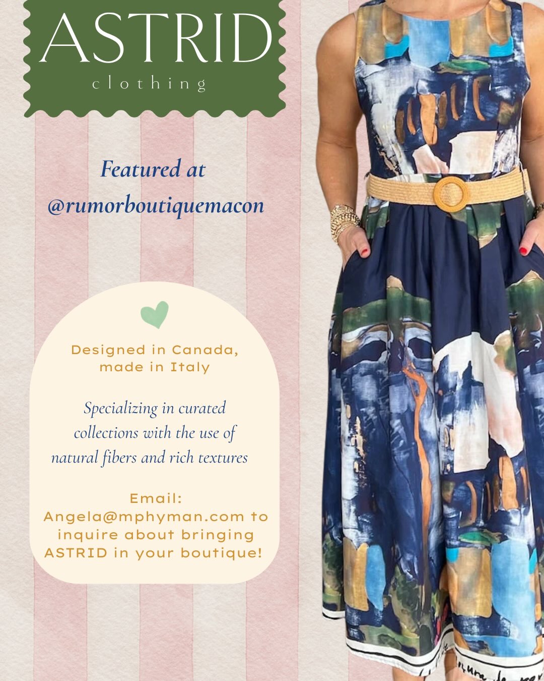 @shop.astridclothing featured in @rumorboutiquemacon🍋✨
Hurry, all pieces are almost sold out!