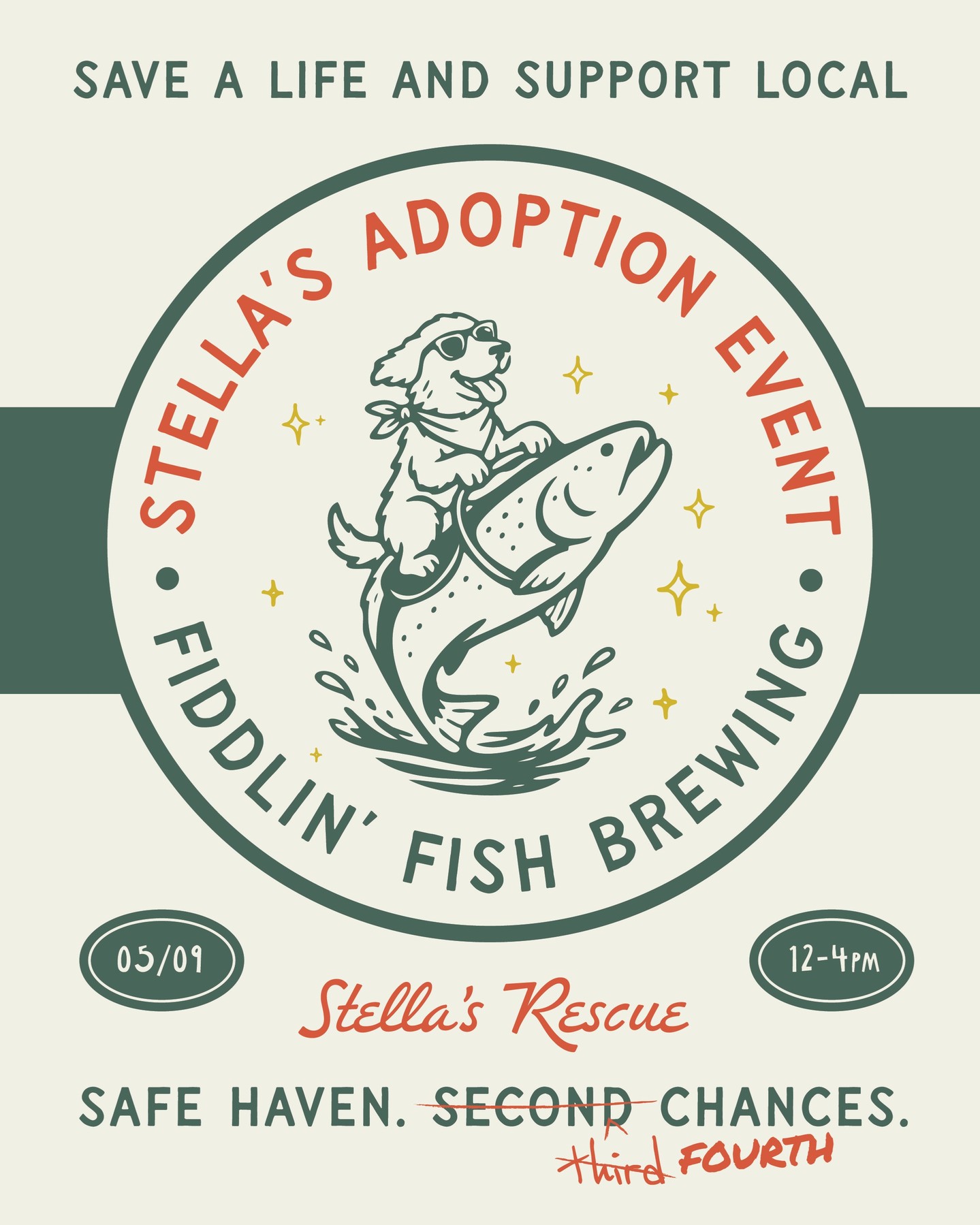 This weekend. Cold beer. Good people. Even better animals.
Join us at Fiddlin’ Fish for our adoption event and come meet Pistachio, Butter, and the rest of the crew looking for their second (third… fourth) chance.
Whether you’re ready to adopt or just want to hang and support, it all helps. Every conversation, every share, every pint.
05.09.26
12–4PM
Fiddlin’ Fish Brewing
Tag someone who needs a new best friend.
#StellasRescue #AdoptDontShop #WinstonSalem #RescueDogs #RescueCats #FiddlinFish #AdoptionEvent