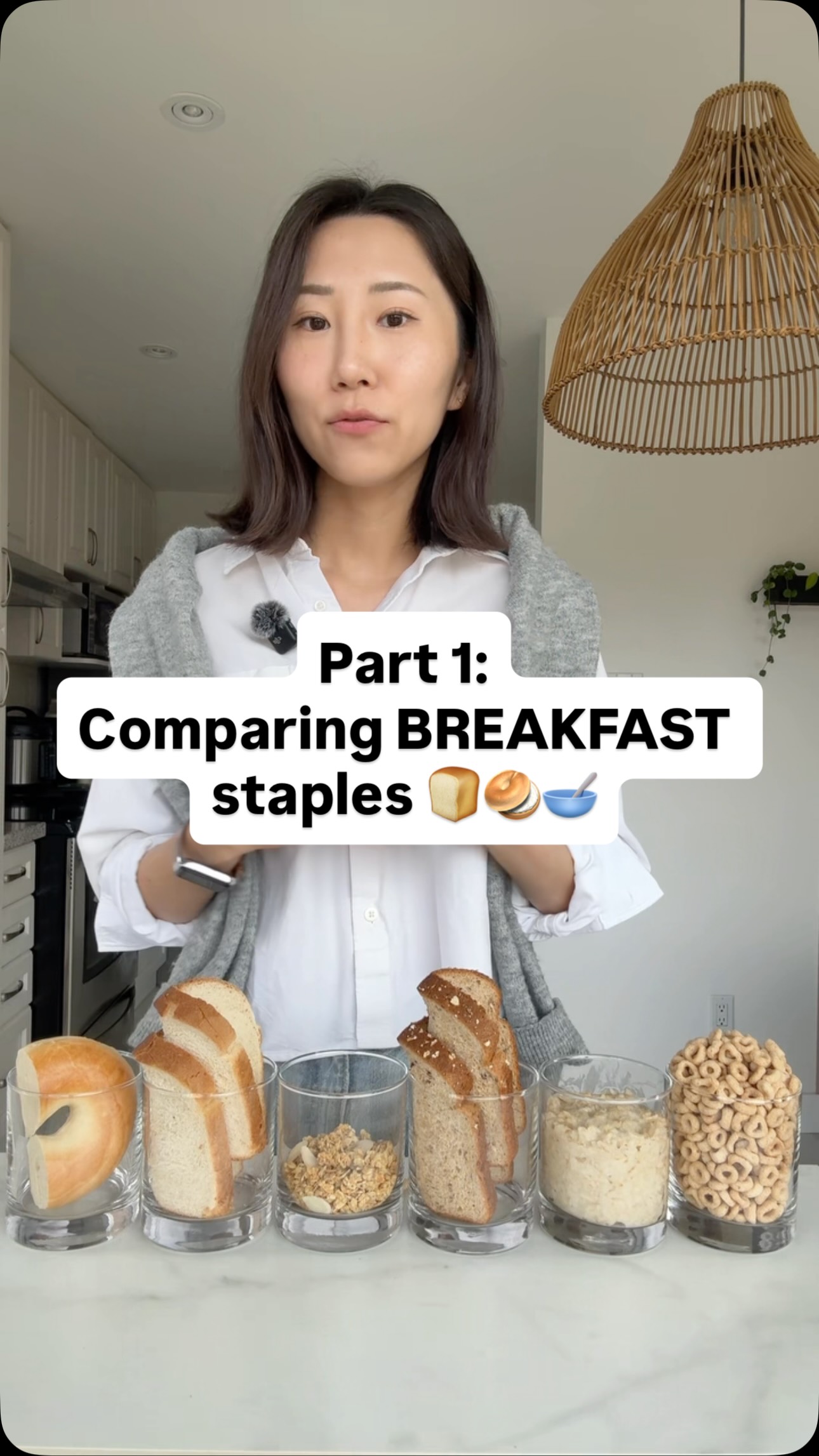 PART 1 - Comparing popular breakfast staples: white bread, whole grain bread, bagel, cereal (Cheerios), granola, and oatmeal (rolled oats) 🍞🥯🥣
#nutritiontips #highproteinbreakfast #insulinresistance #oatmeal #granola
