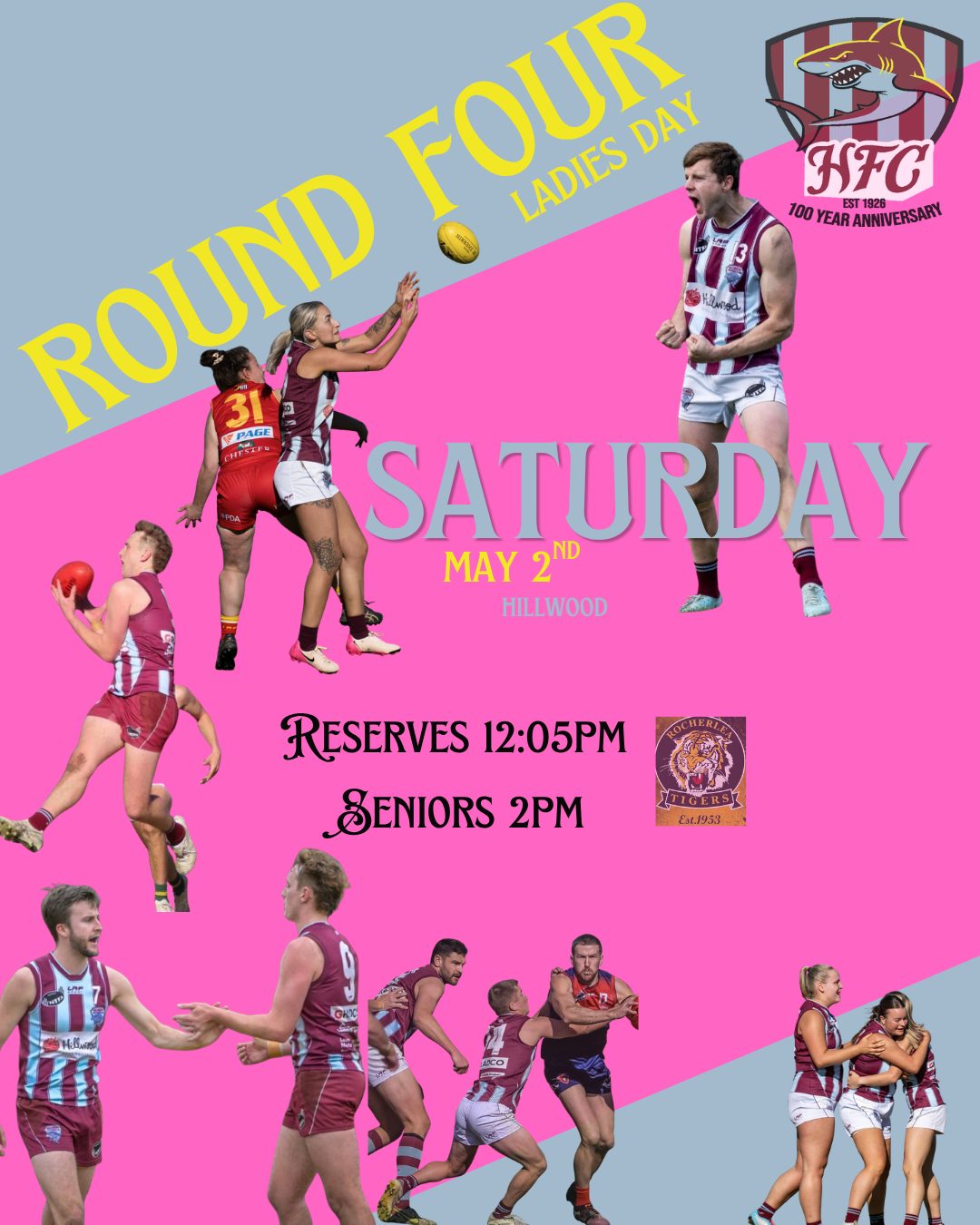 π©·π Ladies day at Hillwood for our round 4 games. π©·ππ¦π¦
2025 Grand Final rematch against Rocherlea.
Purchase your tickets for ladies day in our bio.
#finsup
