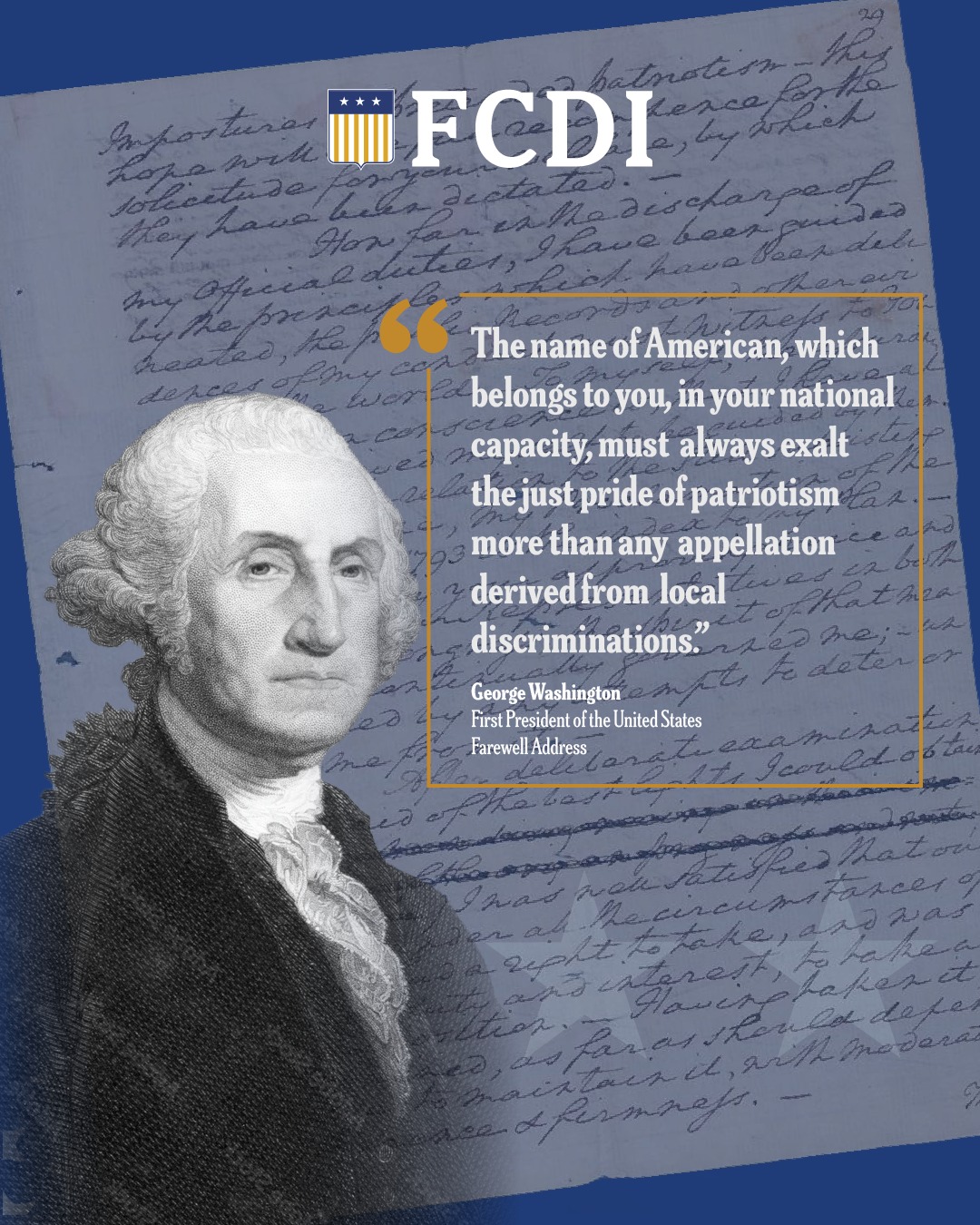 In 1796, George Washington delivered one of the most powerful speeches in American history–his Farewell Address. He warned against division, championed informed citizenship and reminded a young nation that the strength of our republic depends on active civic engagement.
Nearly 250 years later, FCDI is proud to carry that torch–equipping Florida students across all 67 counties with the speech and debate skills that democracy depends on.