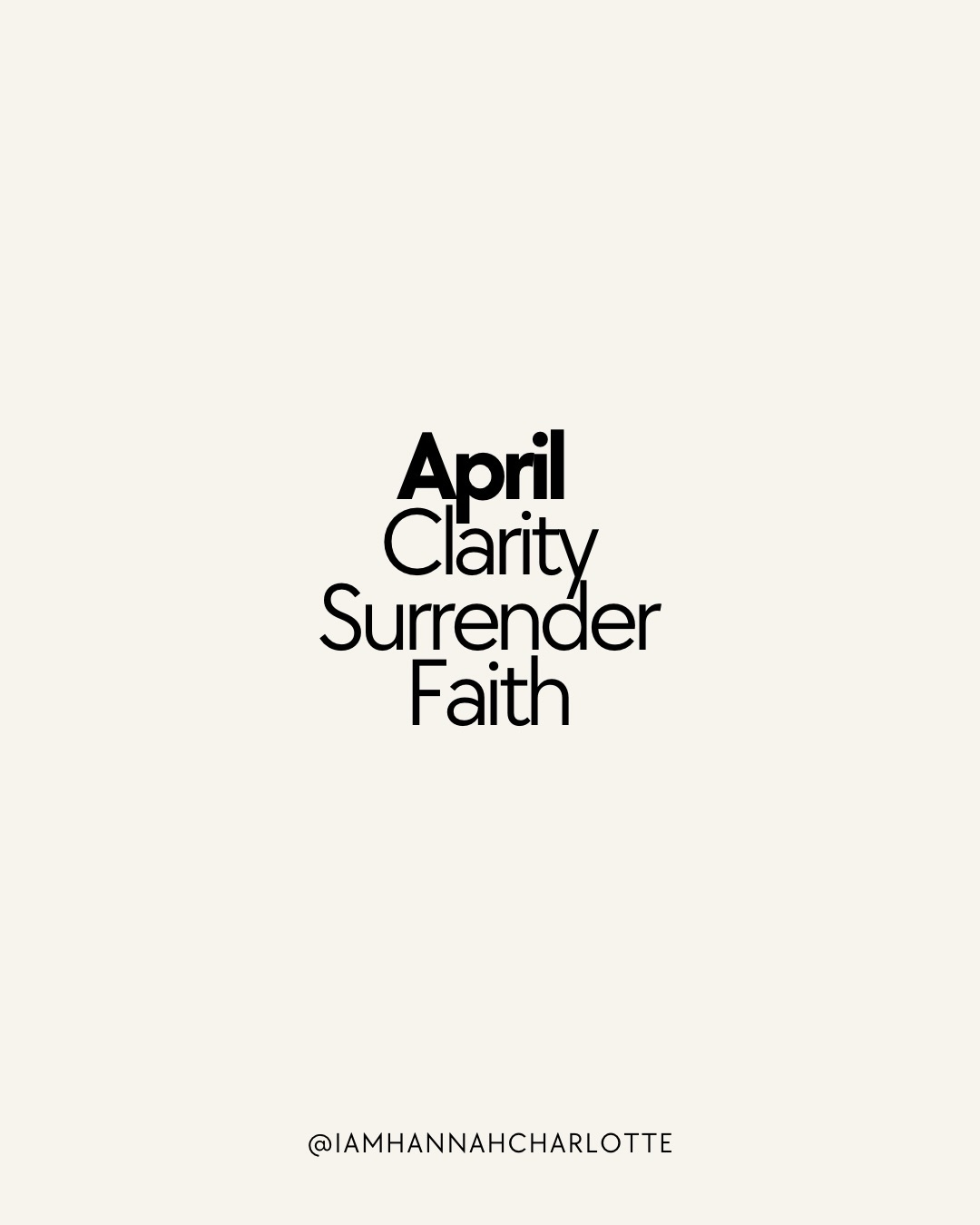 April - I went inward. 2026 for me so far has been a somewhat painful but almost blissful unbecoming. (I’m learning to hold more duality)
And I found that the answers I’ve always looked for outside of myself were already there. In my own sense of knowing.
My faith in God has grown in ways I can’t explain. I surrender. And the peace that comes with the surrender is unlike anything I’ve ever felt.
God leads. God guides. Everything is unfolding exactly as it should.
I’m not who I was. I’m her and all of who she is becoming. ❤️