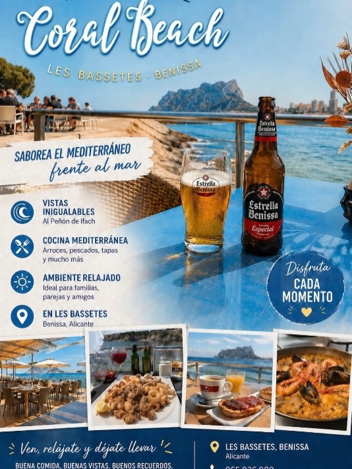 Saborea el Mediterráneo frente al mar 😋🌊