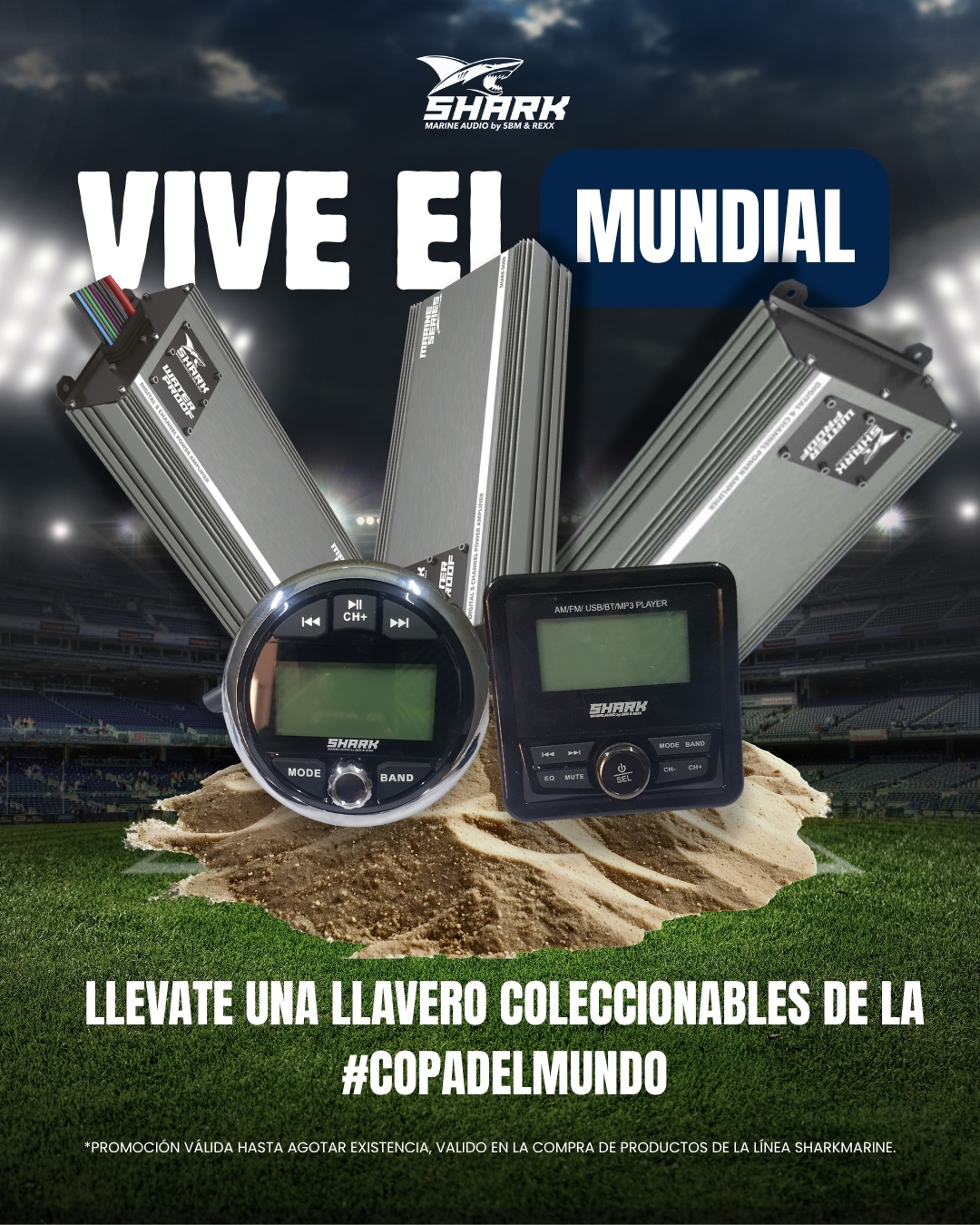 ⚽️🏆Vive el verano mundialista con #sharkmarine
En la compra de cualquiera de nuestros productos de la línea Sharkmarine, encuentra uno de nuestros llaveros coleccionables!
¿Qué esperas? Haz tu pedido🏃♂️🏃♂️
*Promoción válida hasta agotar existencias.
#mundial2026 #copadelmundo #sharkmarine #caraudiosystem #caraudioaddicts