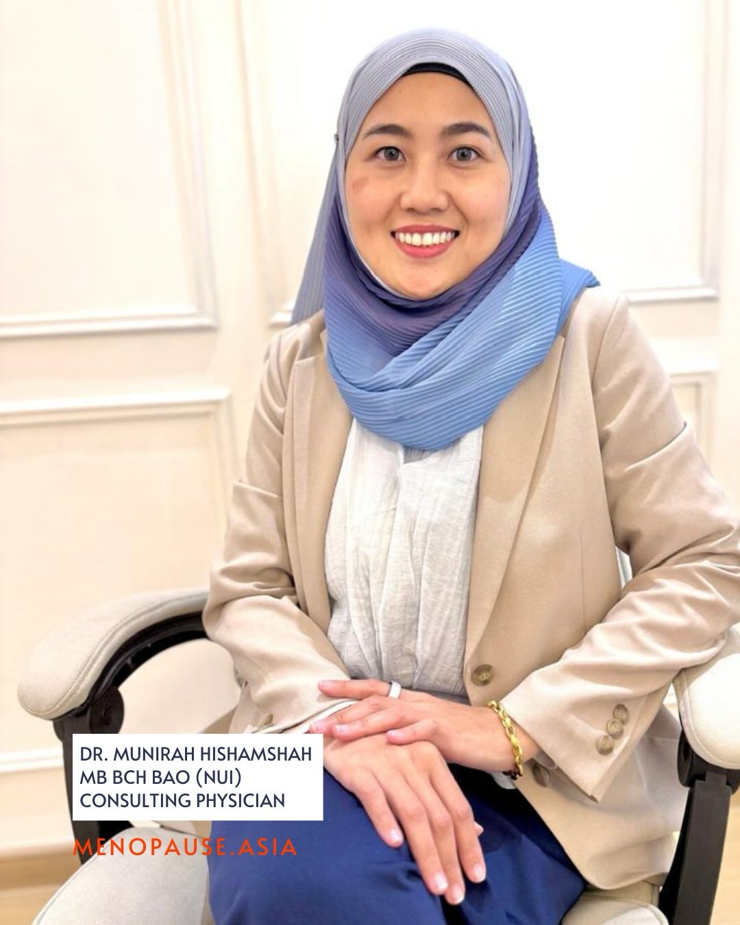 Meet @drmoon.munirah — our metabolic health doctor at Menopause Asia.
Metabolic health is one of the most underestimated conversations in menopause care. As hormones shift in midlife, so does the way your body processes energy, stores fat, manages blood sugar, and regulates inflammation.
Weight that won’t shift despite doing everything right. Energy crashes. Blood sugar swings. These are not personal failures. They are metabolic responses to hormonal change — and they deserve proper medical attention.
As an expert in GLP-1s, she look at the full picture: not just hormones, but metabolic markers, nutrition, movement, and how they all interact in your body at this life stage.
Because treating menopause well means treating the whole woman.
————————
We’re 𝗠𝗲𝗻𝗼𝗽𝗮𝘂𝘀𝗲 𝗔𝘀𝗶𝗮 -connecting you to licensed physicians for personalised menopause care, and supporting you with education and community.
💬 We believe no woman should have to navigate this alone.
#MenopauseAsia #SeenAtMidlife #Menopause #Perimenopause #MetabolicHealth
Educational content only. Not medical advice.