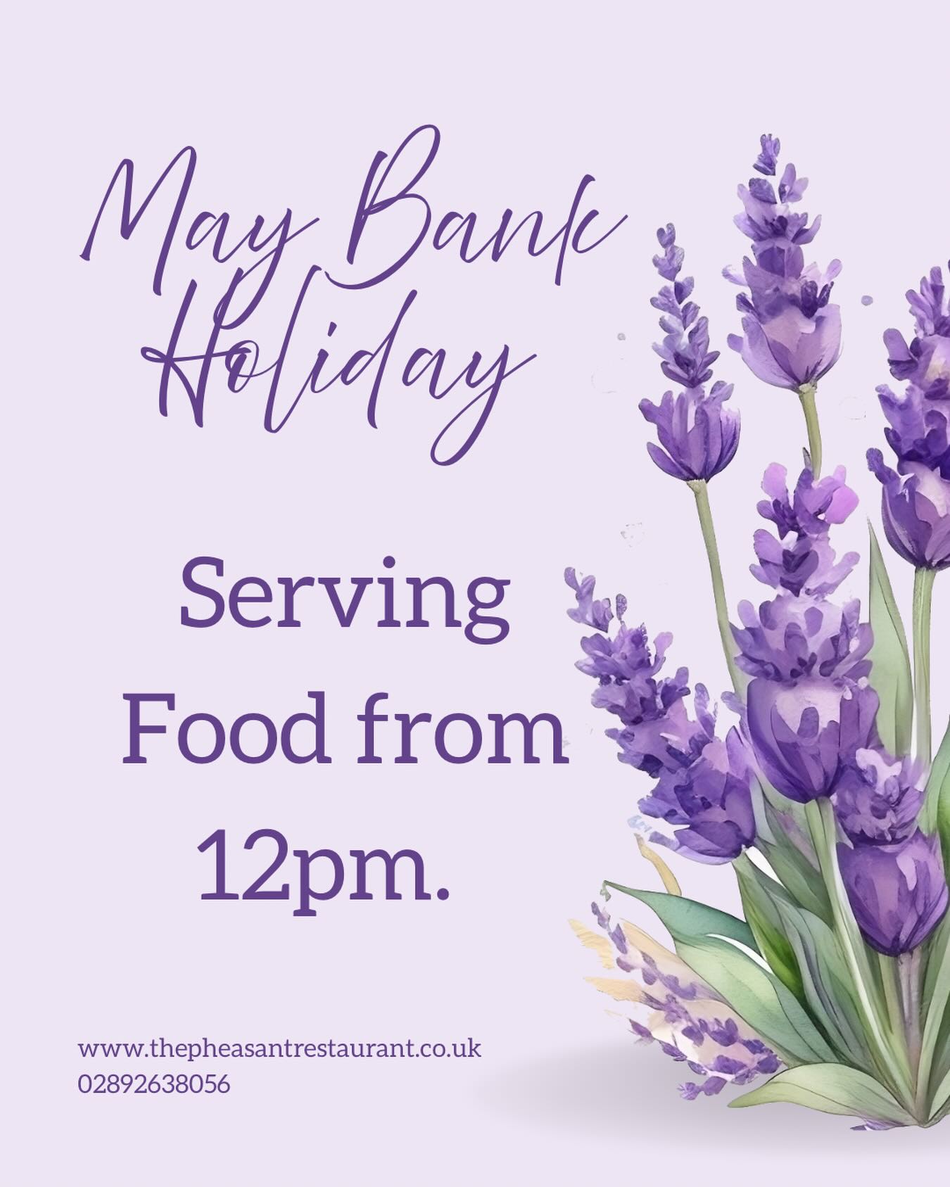 Join us this May Bank Holiday, we’re hoping for good weather! ☀️🤞