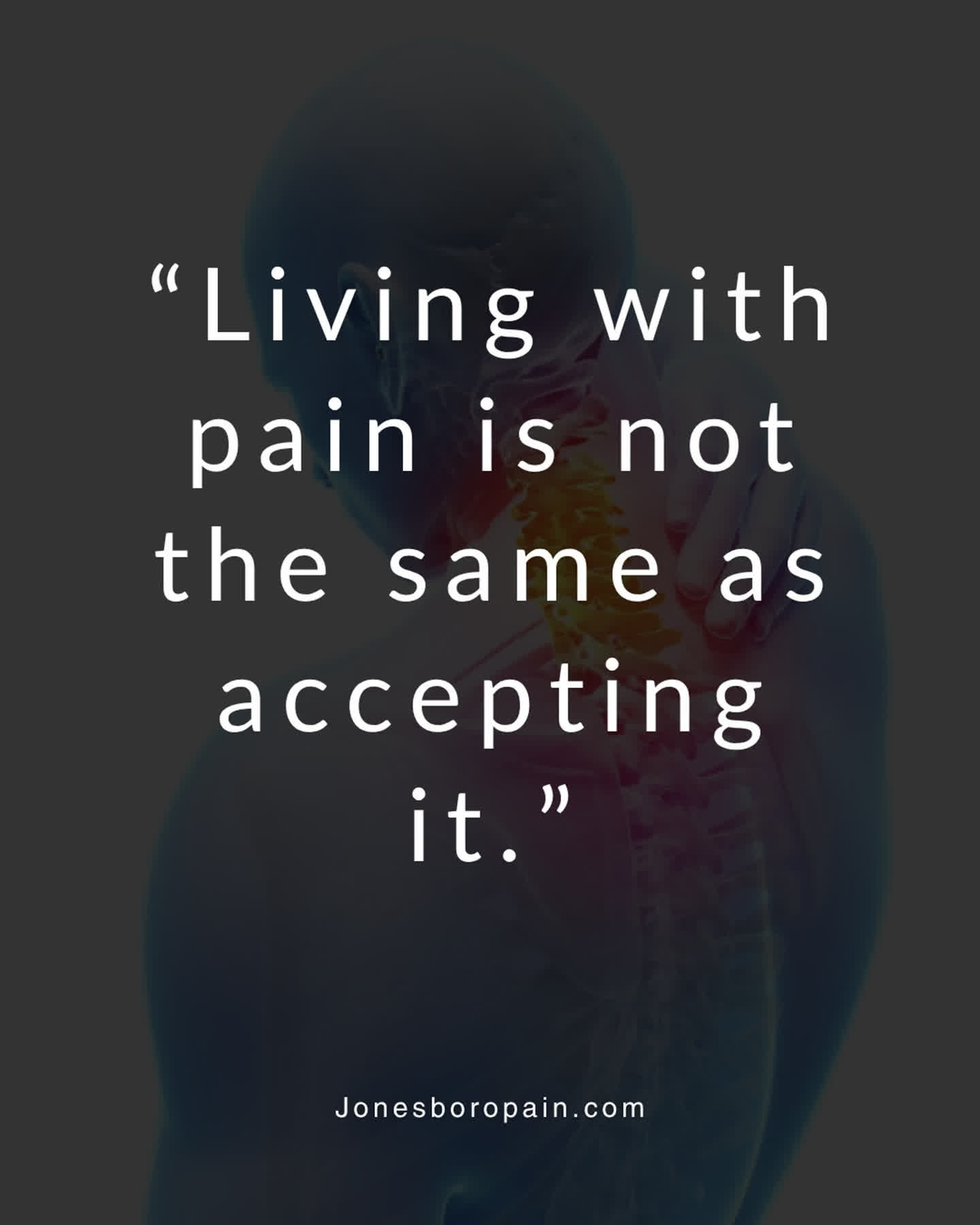 April is almost over.
But if you've been reading our posts and thinking, "That sounds like me" — maybe it's time to make the call.
We've helped hundreds of patients in Northeast Arkansas take back their lives from chronic pain.
You could be next.
📞 870-972-0411 🌐 jonesboropain.com
#ChronicPain #PainAwareness #TakeControl #ThePainCenter #JonesboroAR #YouDeserveRelief