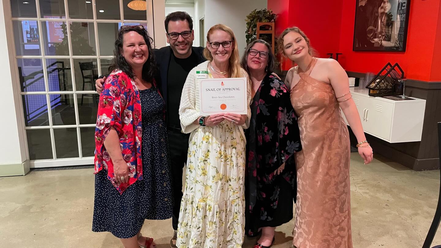 Thank you @slowfooddc!!! For our “Snail of Approval” award! We love that people care about direct trade, transparency, small-batch production, sustainability, ethical treatment of workers, integrity, and the care we put into making exquisite chocolate!🍫🤎