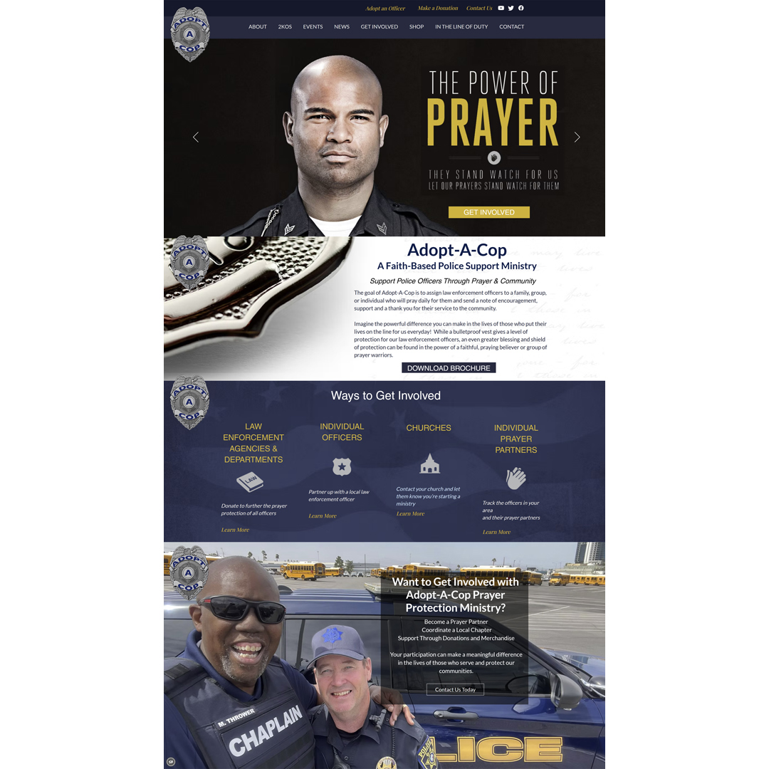 Our Client Spotlight Adopt-A-Cop
In a world where our law enforcement officers face daily challenges, Adopt-A-Cop is making a powerful difference—one connection, one prayer, and one act of encouragement at a time.
This faith-based nonprofit is dedicated to supporting police officers and their families through:
Prayer partnerships, Community outreach, Emotional and spiritual encouragement
Through programs like “Adopt an Officer” and the 2 Keep On Smiling interview series, Adopt-A-Cop connects communities with those who serve—building stronger relationships and promoting resilience within law enforcement.
https://www.adopt-a-cop.org/
#adoptacop #petitetaway