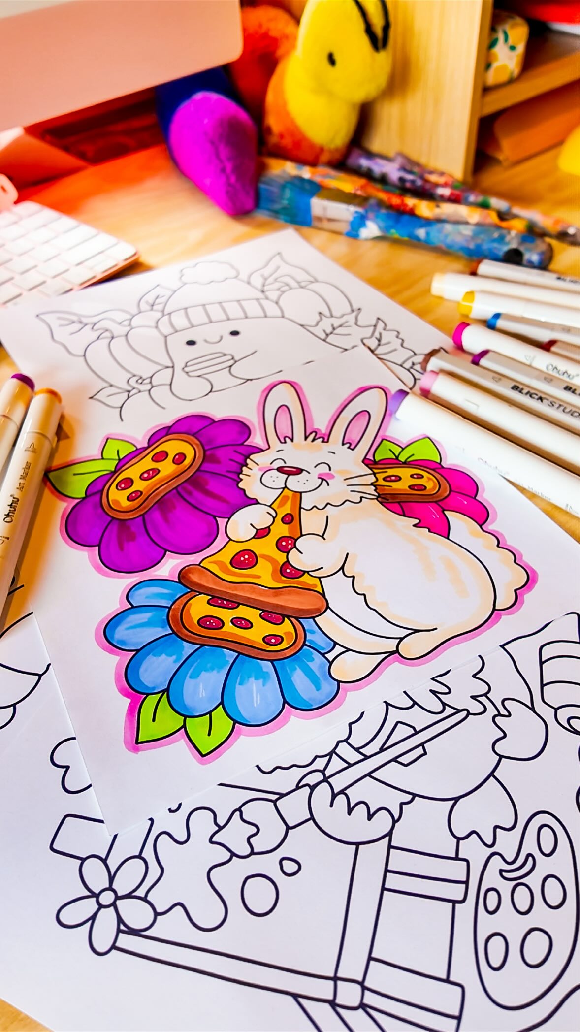 Couldn’t resist coloring in one of the test pages for my new coloring book full of window art 🥹
•
I use markers a lot when I color (shoutout to my favorite brand I’ve been using since 2019 @ohuhu!), but I also have a pretty crispy set of @prismacolor colored pencils that I plan to use on some of the new pages in my book. Not to mention my untouched @crayola box of 64 I’ve been saving for something special 🤭
•
Are you team markers or colored pencils? ✏️ or Crayons?! 🖍️
•
•
Set your alarms for book launch day….. 👀 5/8 @ 7PM EST
•
•
#windowpainting #coloringbooks #coloringpages #easycoloring #artbymichellemarie
