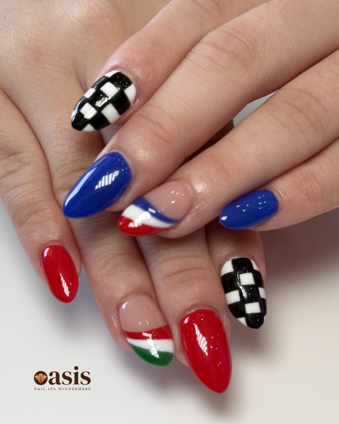race day on your hands 🏁❤️💙
checkers, speed, and bold color… this set feels like the finish line
🕝 Here is where you can find us:
Monday through Friday 9:30AM–7:30PM
Saturday 9:30AM–7PM
Sunday 11AM–5PM
Open 7 days a week
Walk-ins & appointments welcome
nails by: Lisa
#orlandonails #racingnails #checkernails #boldnails #windermerenails