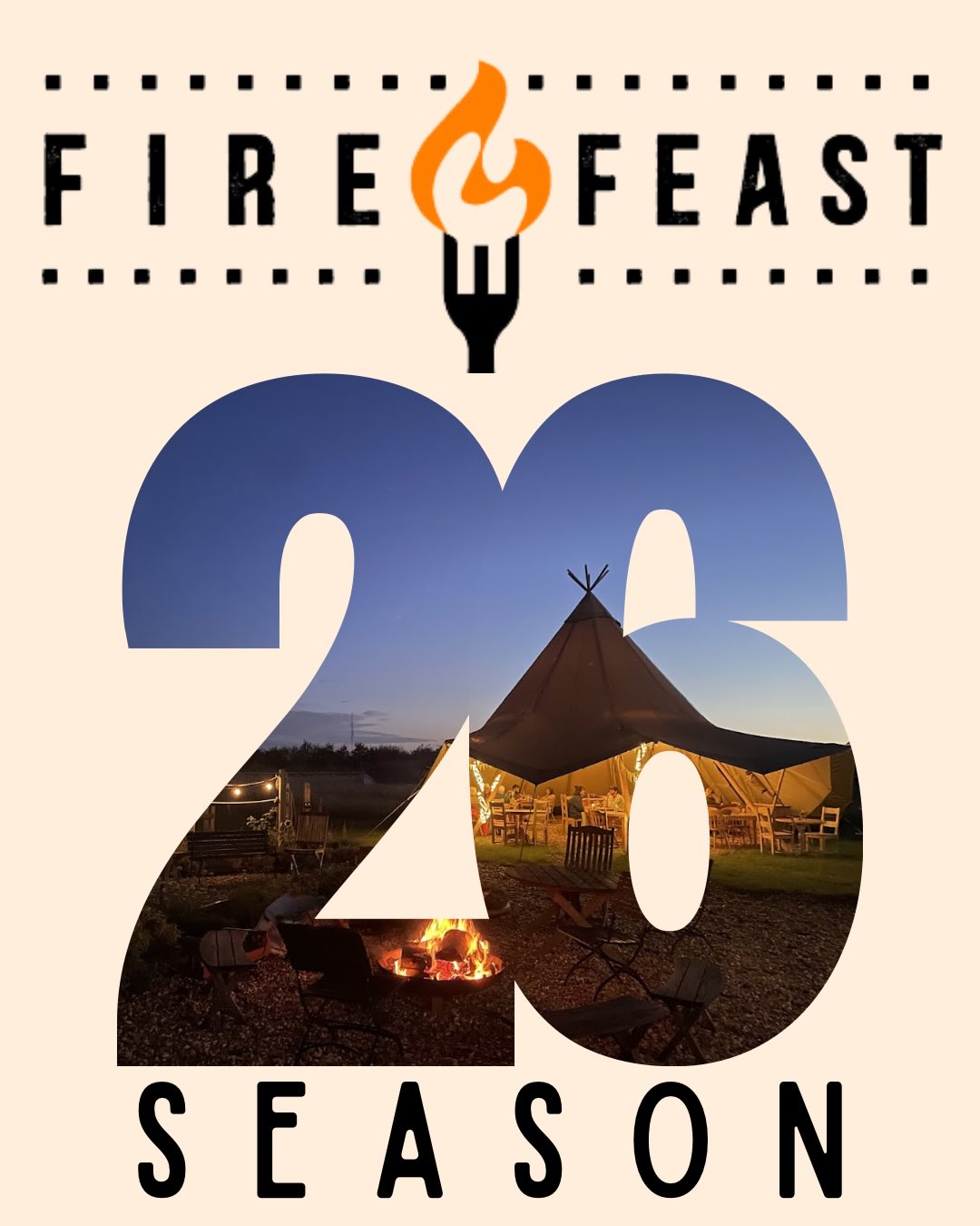 2026 Season here and ready to go from the 22nd of May! 🔥 ⛺️ 🥘
We can’t wait to see you all back in the tipi for brunch, supper or a workshop! We’ve been busy working on lots over our hibernation and we can’t wait to share our new menus, people and plants with you! 🤩
See you VERY sooooon! x
#suffolkcamping #suffolkfoodies #suffolkcampsite #suffolkcafe #suffolkcoast