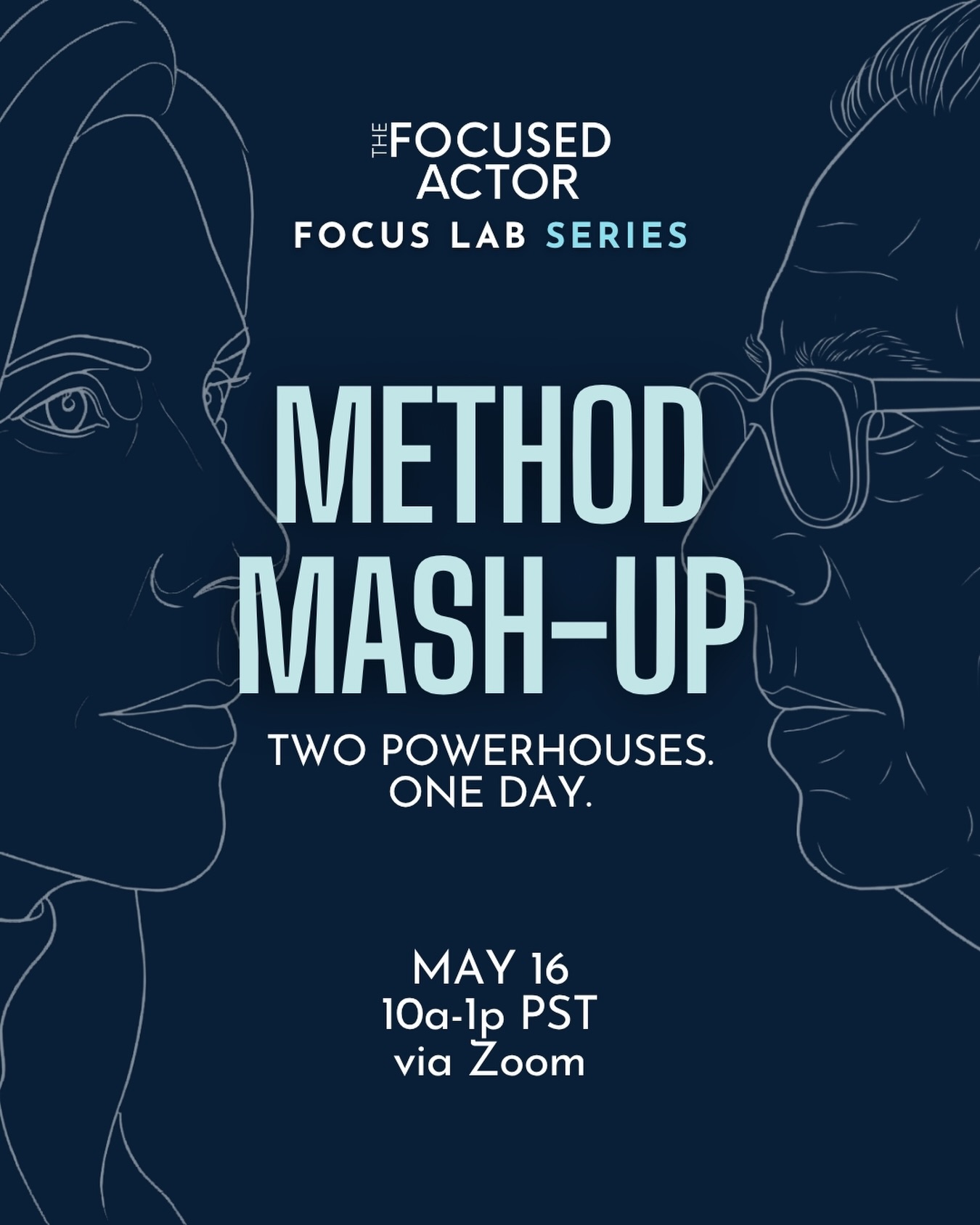 Actors love to ask, “What method should I use?”
Use the one that helps you with whatever you need.
The more tools you have the better!
This month’s Focus Lab is Method Mash-Up Vol. 1, and we’re taking one short scene through two powerhouse tools:
Ivana Chubbuck: What do you want, right now?
Michael Shurtleff: What happens when you play the opposite?
Because sometimes the scene doesn’t need more emotion.
It needs a cleaner objective.
A stronger choice.
A less obvious way in.
Saturday, May 16
10 AM–1 PM PDT
Early Bird: $54 until May 9
Come get specific.
Come get messy.
Come get focused.
#stayfocused #thefocusedactor #actingtips #actingclass #actingmethod